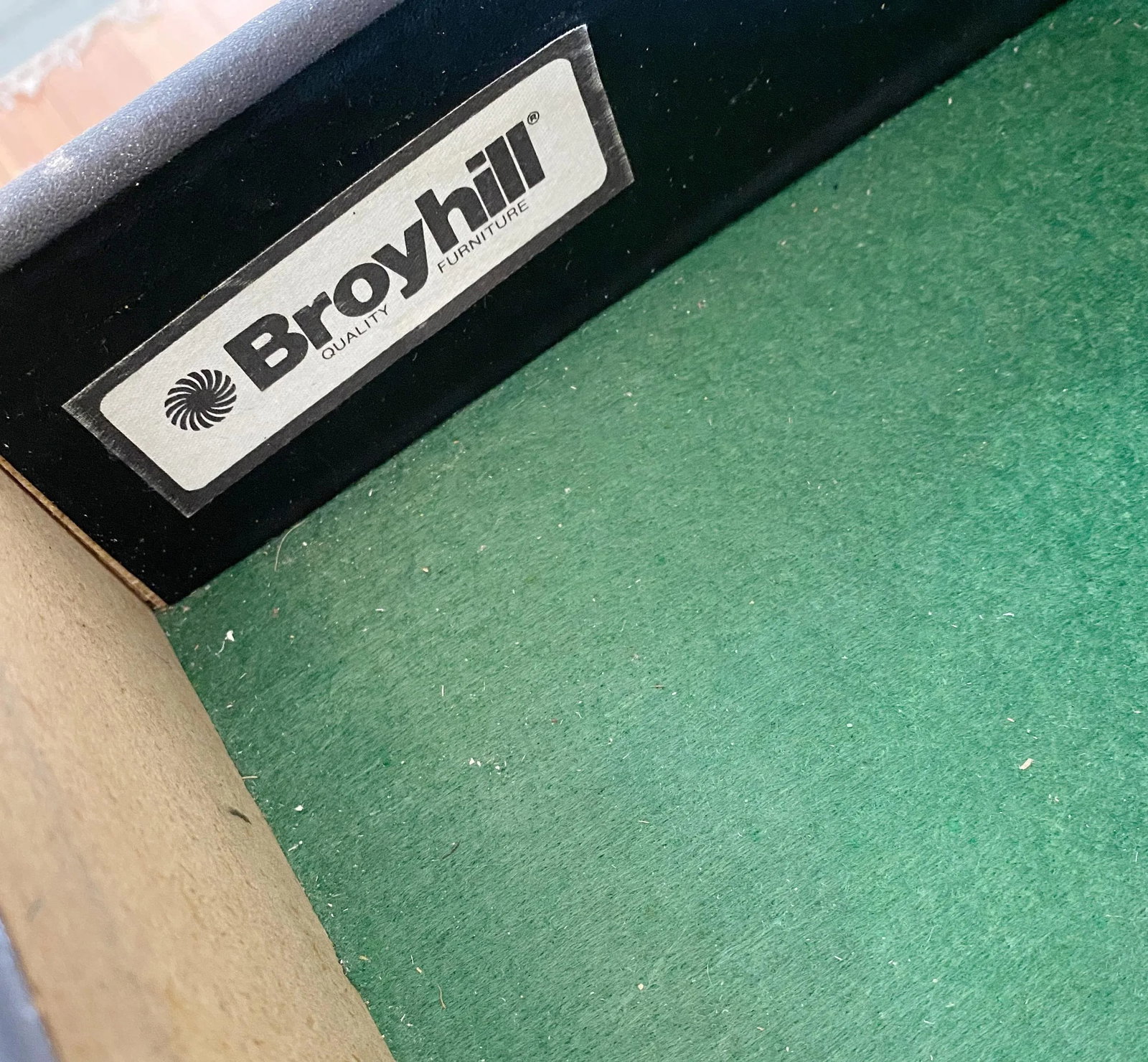 1970s Modern Broyhill Black Lacquer Sideboard - 6