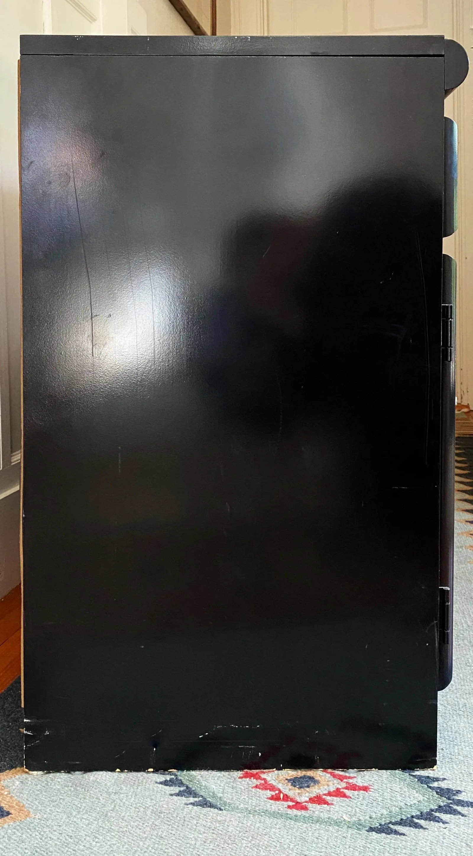 1970s Modern Broyhill Black Lacquer Sideboard - 7
