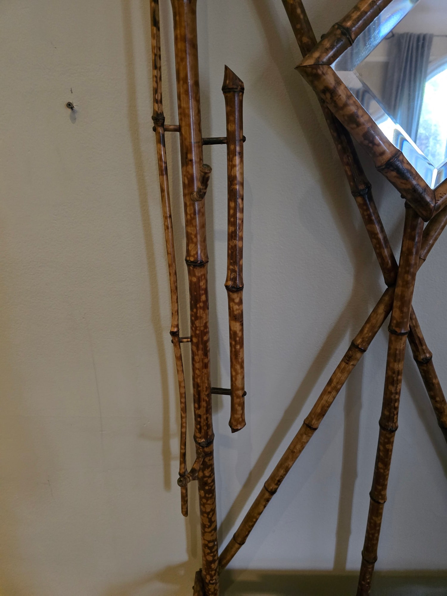 1920s Bamboo Hall Tree - 3