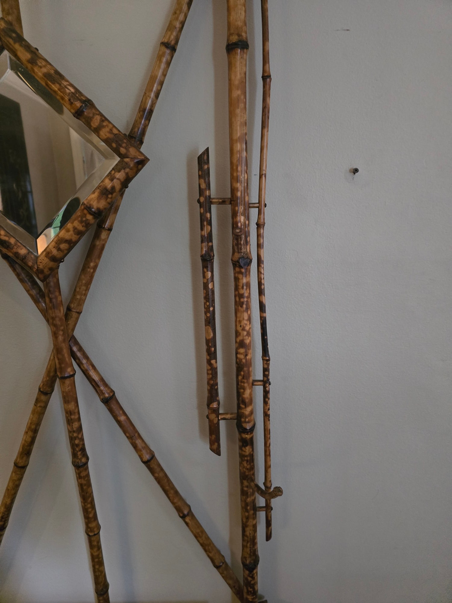 1920s Bamboo Hall Tree - 4
