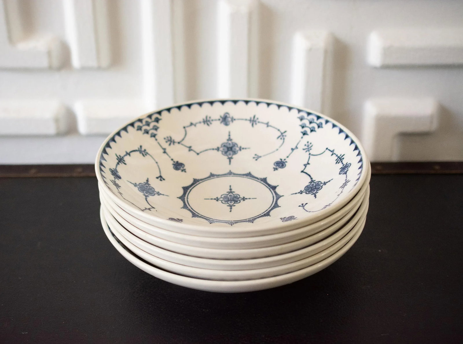 Vintage Royal China a 56 Delft Modern Salad Bowls- Set of 6 - 2