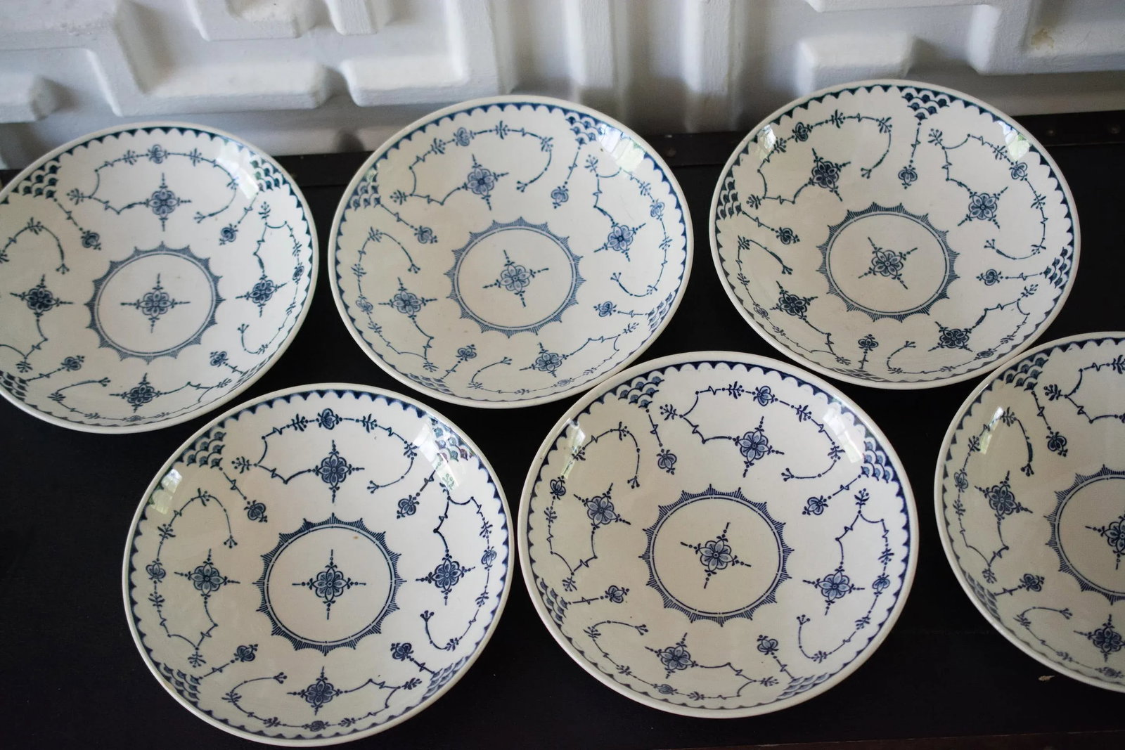 Vintage Royal China a 56 Delft Modern Salad Bowls- Set of 6 - 3