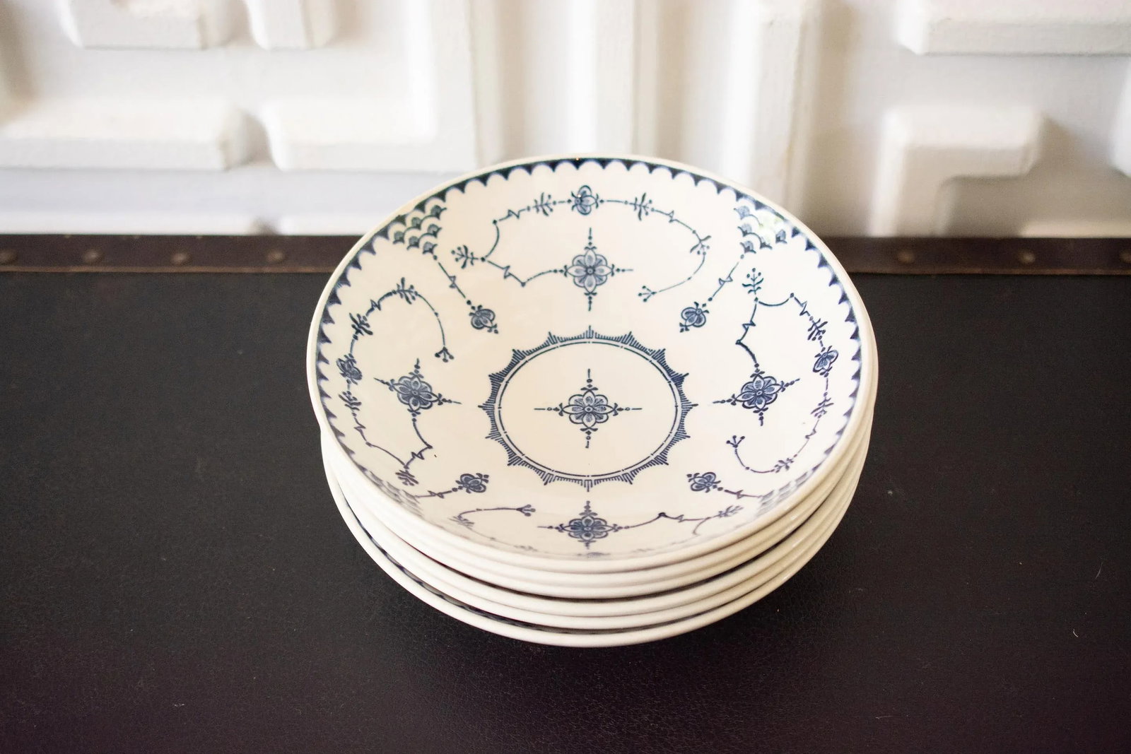 Vintage Royal China a 56 Delft Modern Salad Bowls- Set of 6 - 5