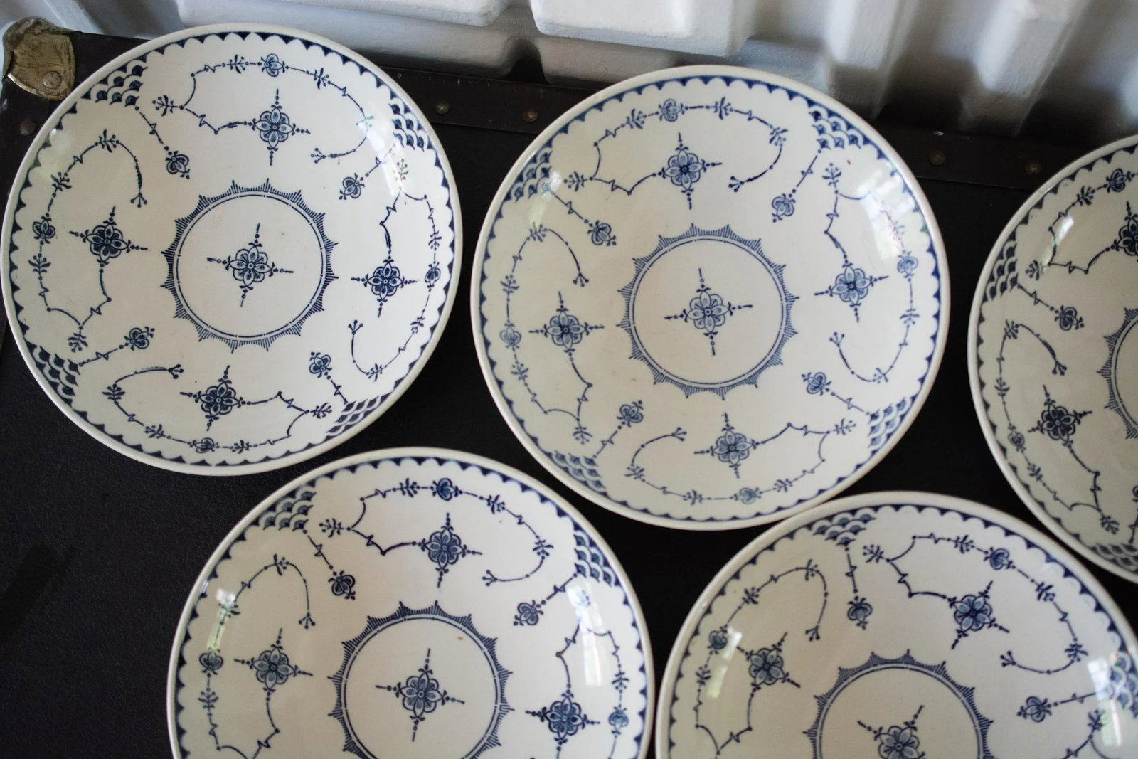 Vintage Royal China a 56 Delft Modern Salad Bowls- Set of 6 - 8