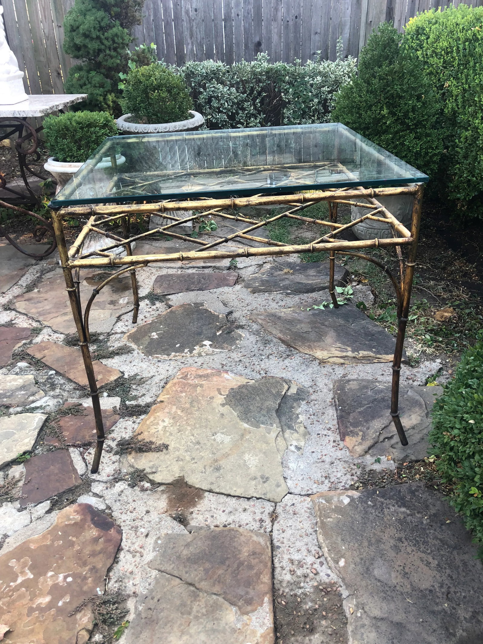 1960s Italian Gilt Faux Bamboo Game/Breakfast Table - 12