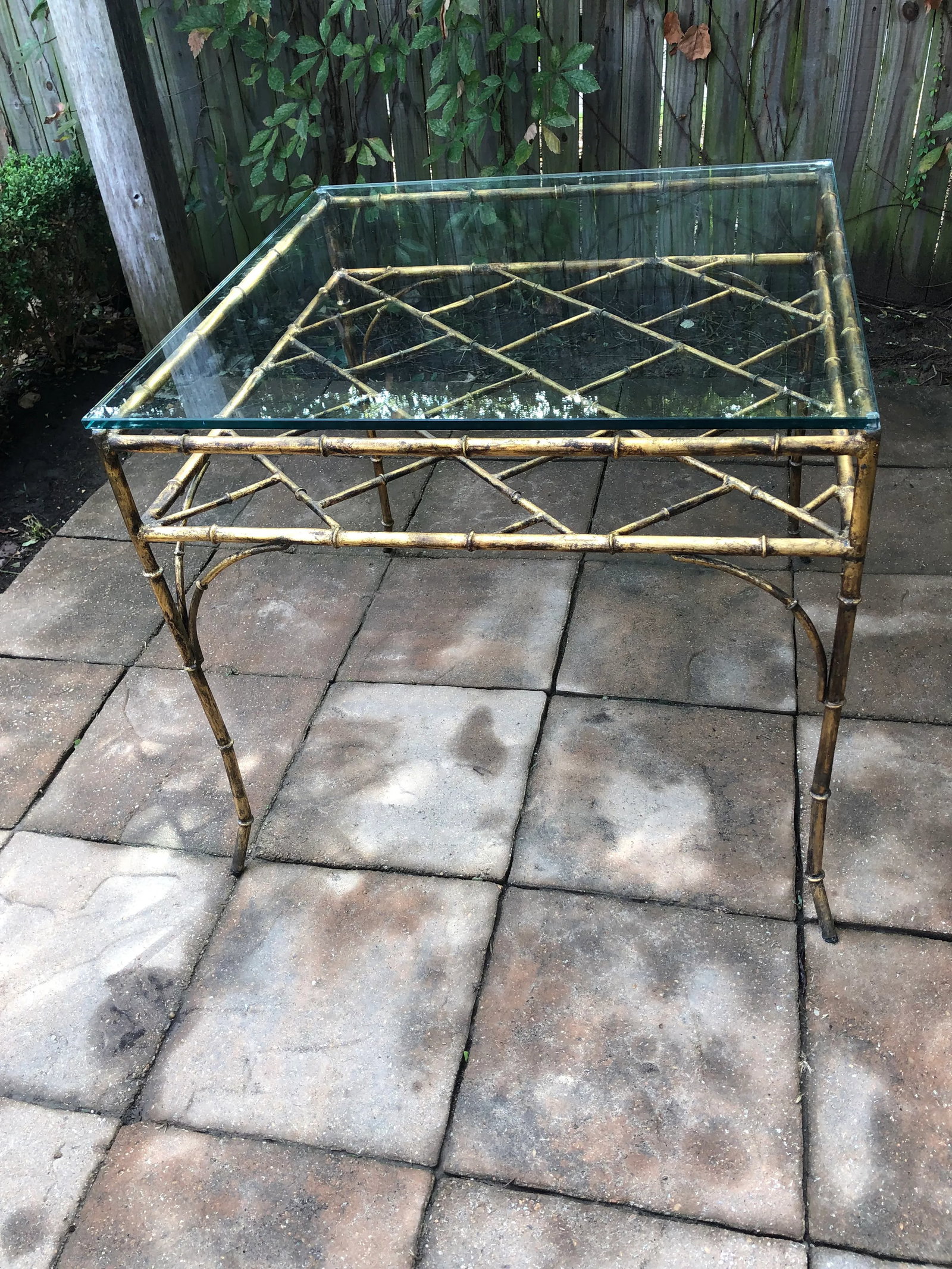 1960s Italian Gilt Faux Bamboo Game/Breakfast Table - 13