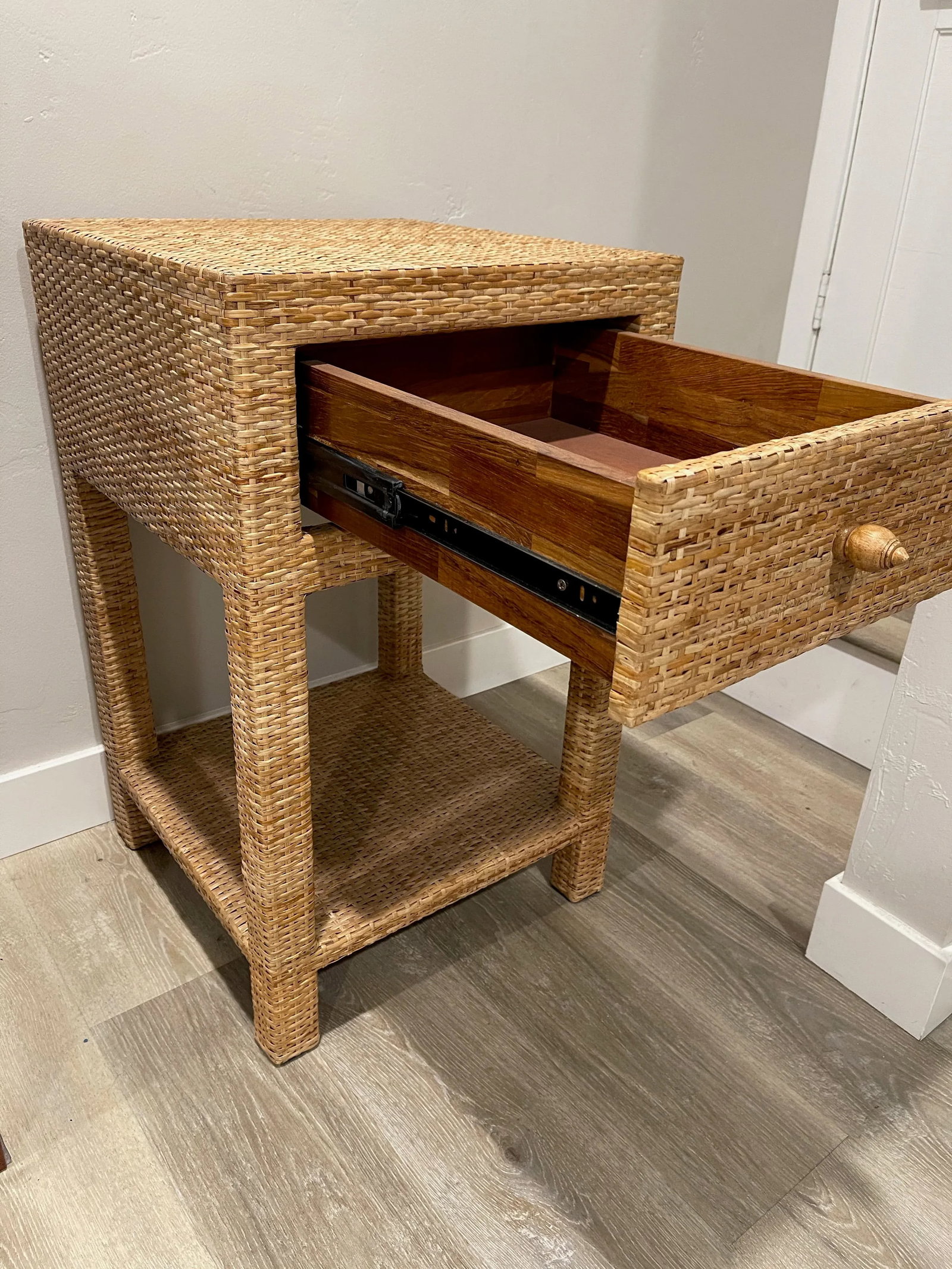 Made Goods Rattan Single Nightstand - 5