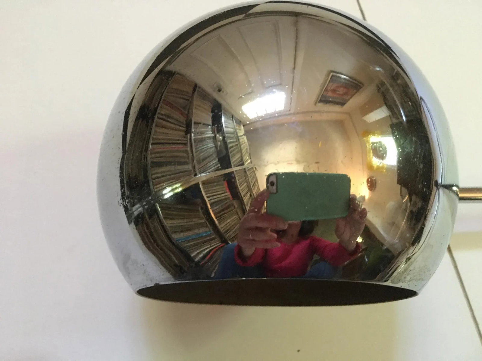 1970s Sonneman Orbiter Original Mid Century Modern Chrome Wall Lamps, Unmarked - a Pair - 2