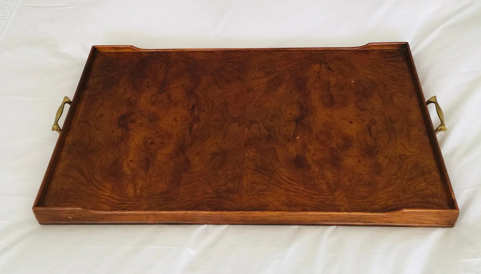1970s Drexel Burlwood Butler's Tray Table - 4