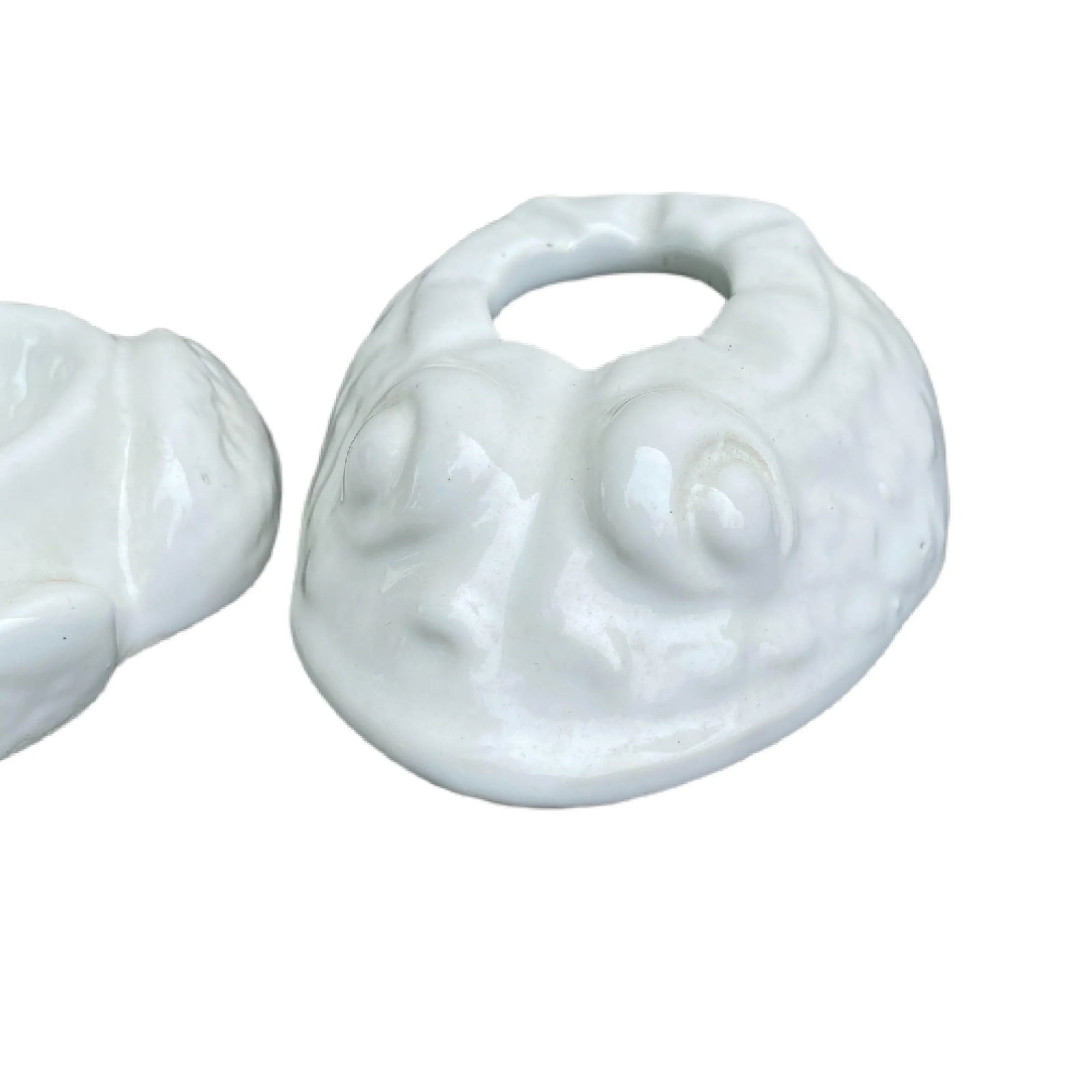 Vintage Italian White Frog Planter - 10