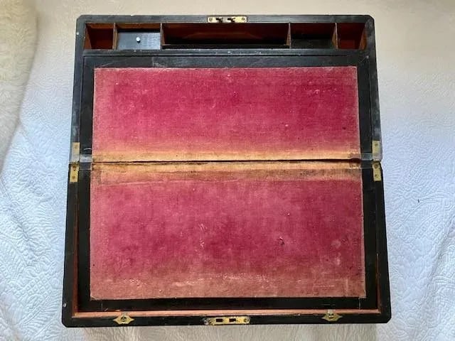 19th Century Victorian Portable Writing Desk Box - 7