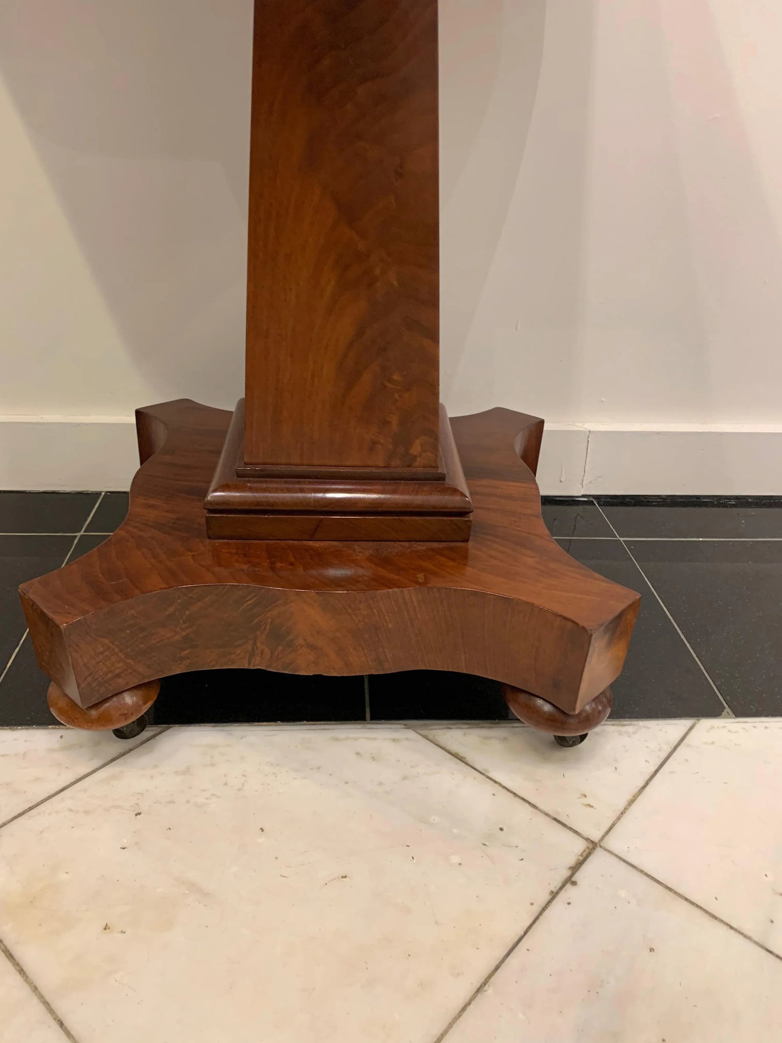 American Empire Flame Mahogany Drop Leaf Table - 6