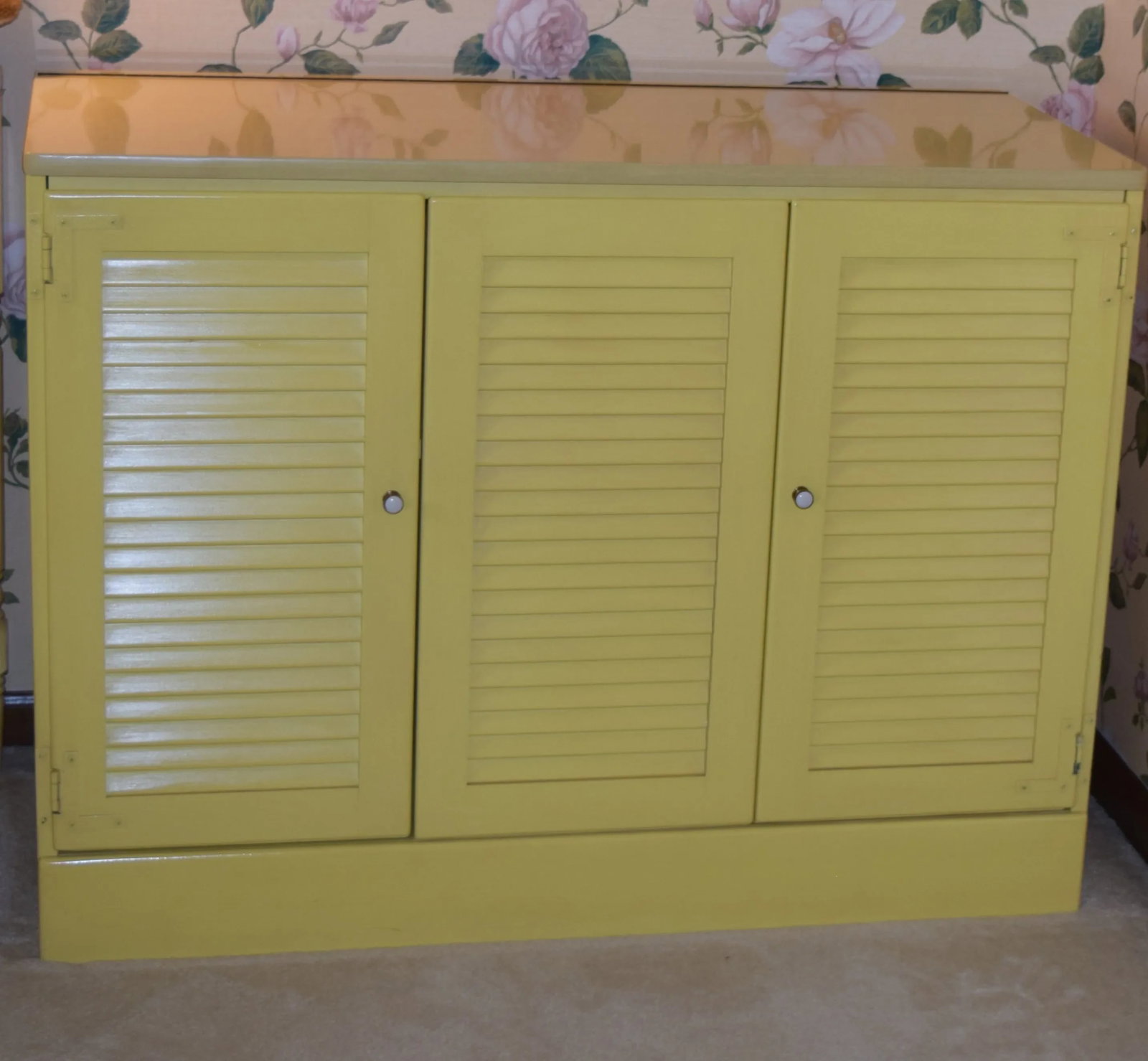Ethan Allen Yellow Media Cabinet or Storage Cabinet - 2