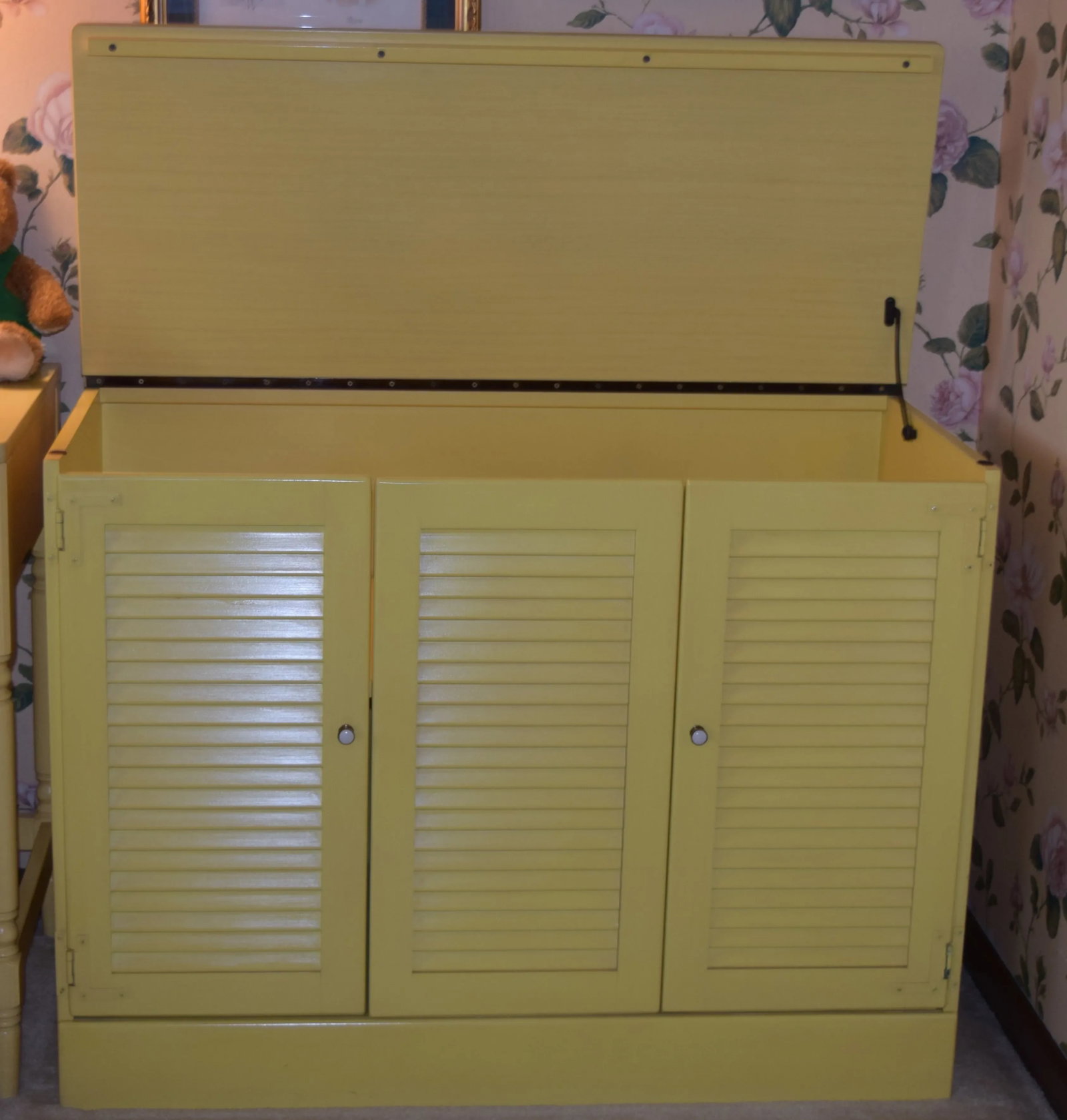 Ethan Allen Yellow Media Cabinet or Storage Cabinet - 5