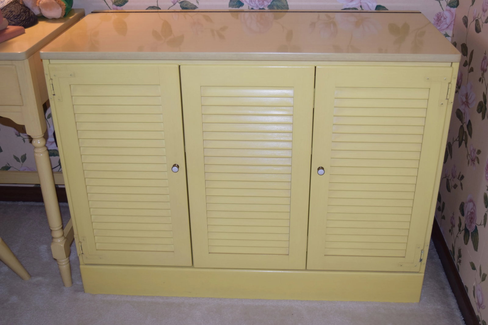 Ethan Allen Yellow Media Cabinet or Storage Cabinet - 6