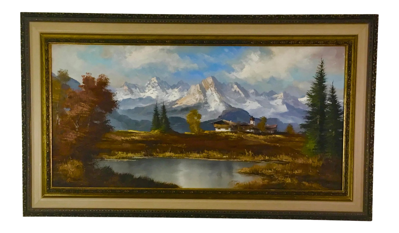 Classic European Alpine Landscape -Oil on Canvas (1 of 9)