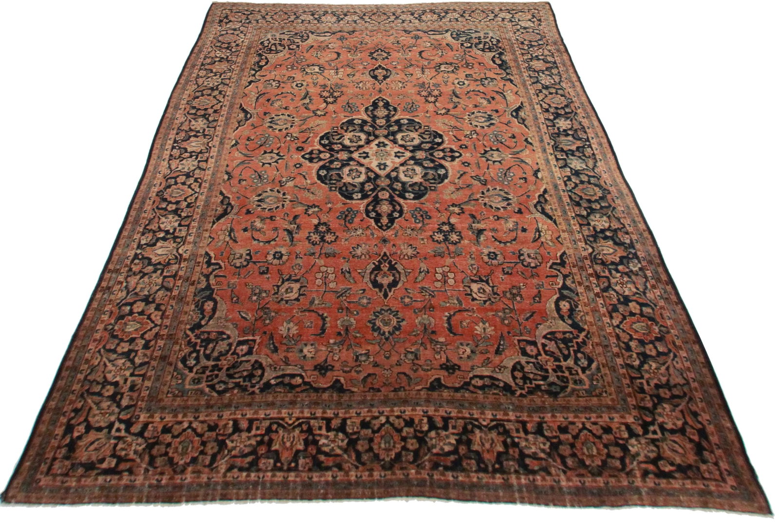 Hand Knotted Persian Tabriz Rug - 10'1'' * 14'1'' - 2