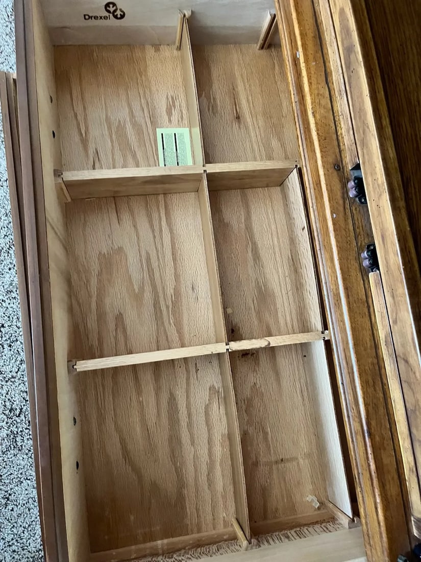 1970s Passage by Drexel Heritage 3 Piece Campaign Entertainment Center - Set of 3 - 3