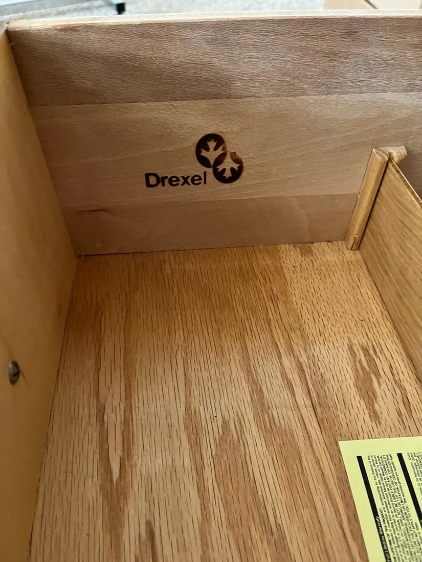 1970s Passage by Drexel Heritage 3 Piece Campaign Entertainment Center - Set of 3 - 4