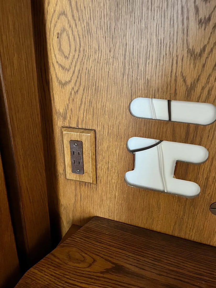 1970s Passage by Drexel Heritage 3 Piece Campaign Entertainment Center - Set of 3 - 7