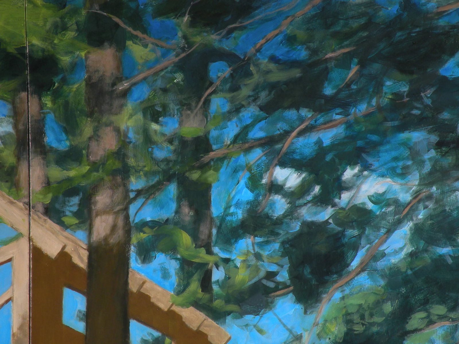 "Tree House ~ Looking Up" Contemporary Large Painting by Stephen Remick - 4