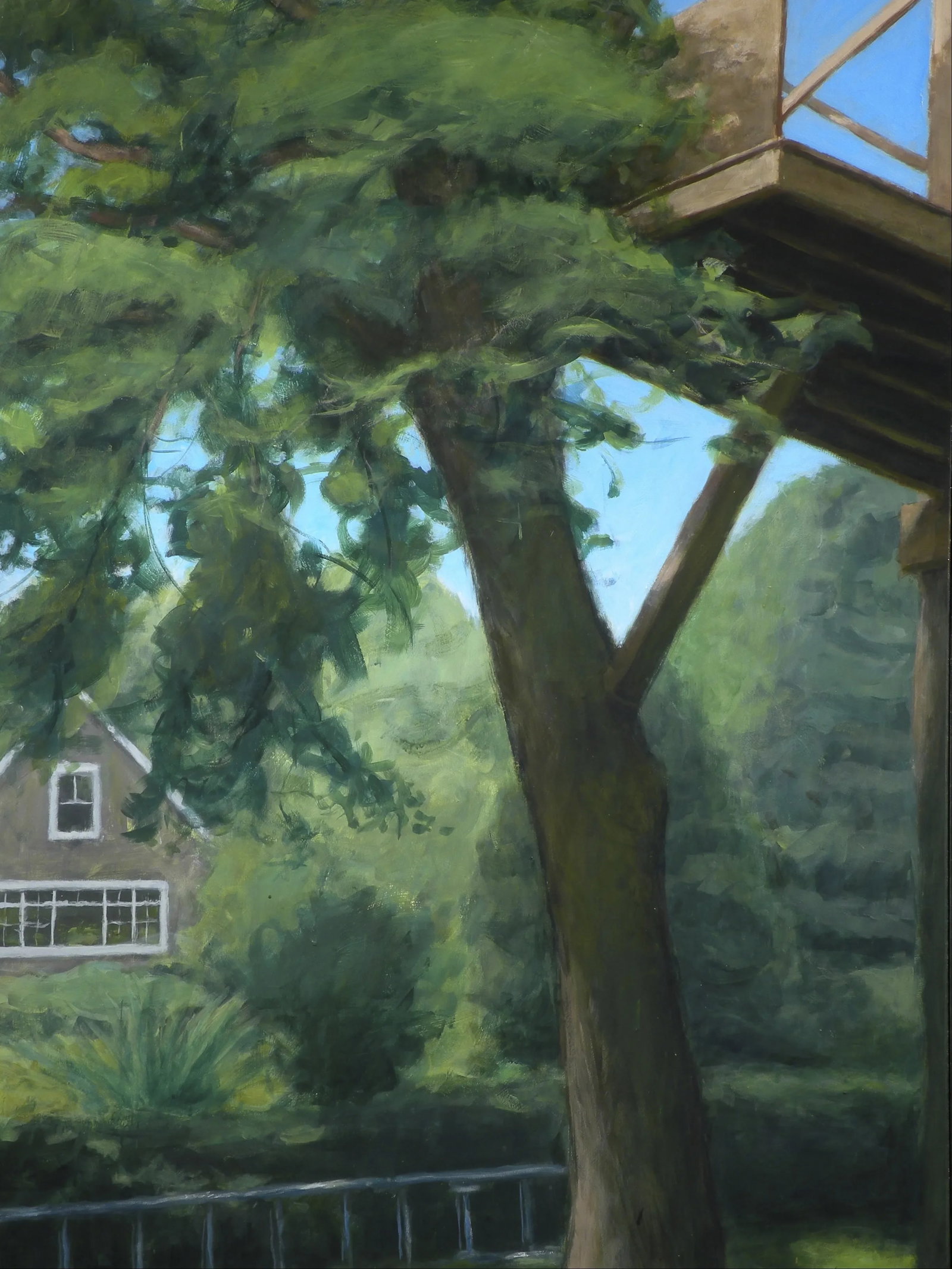 "Tree House ~ Looking Up" Contemporary Large Painting by Stephen Remick - 8