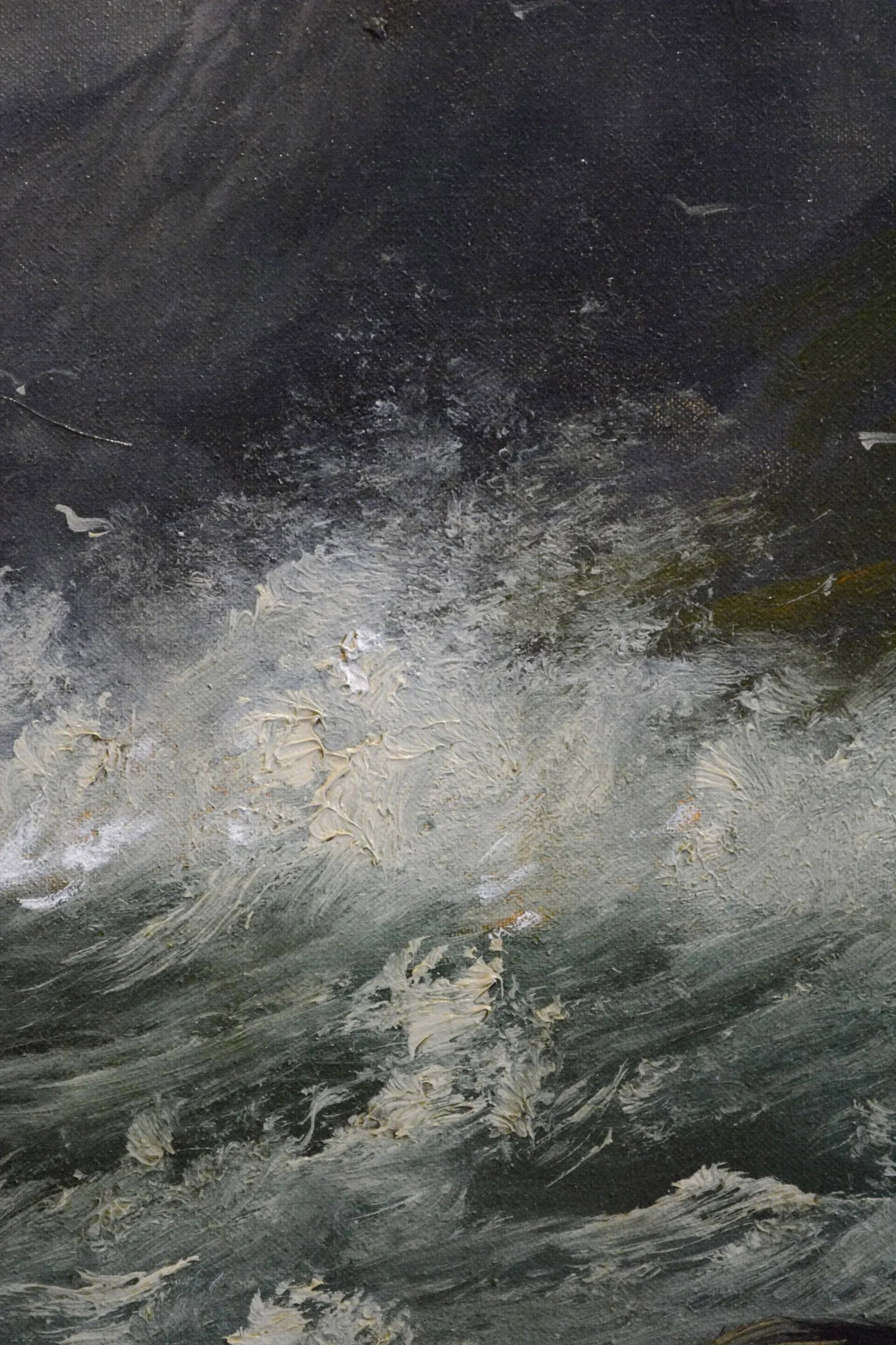 Late 20th Century Seascape Oil Painting, Framed - 6