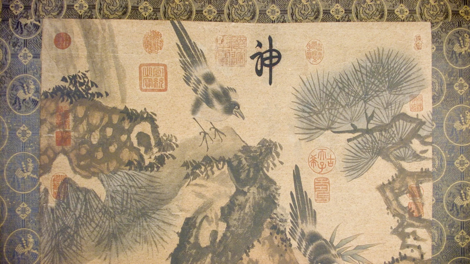 Early 20th Century Chinese Bird and Flower Scroll - 3