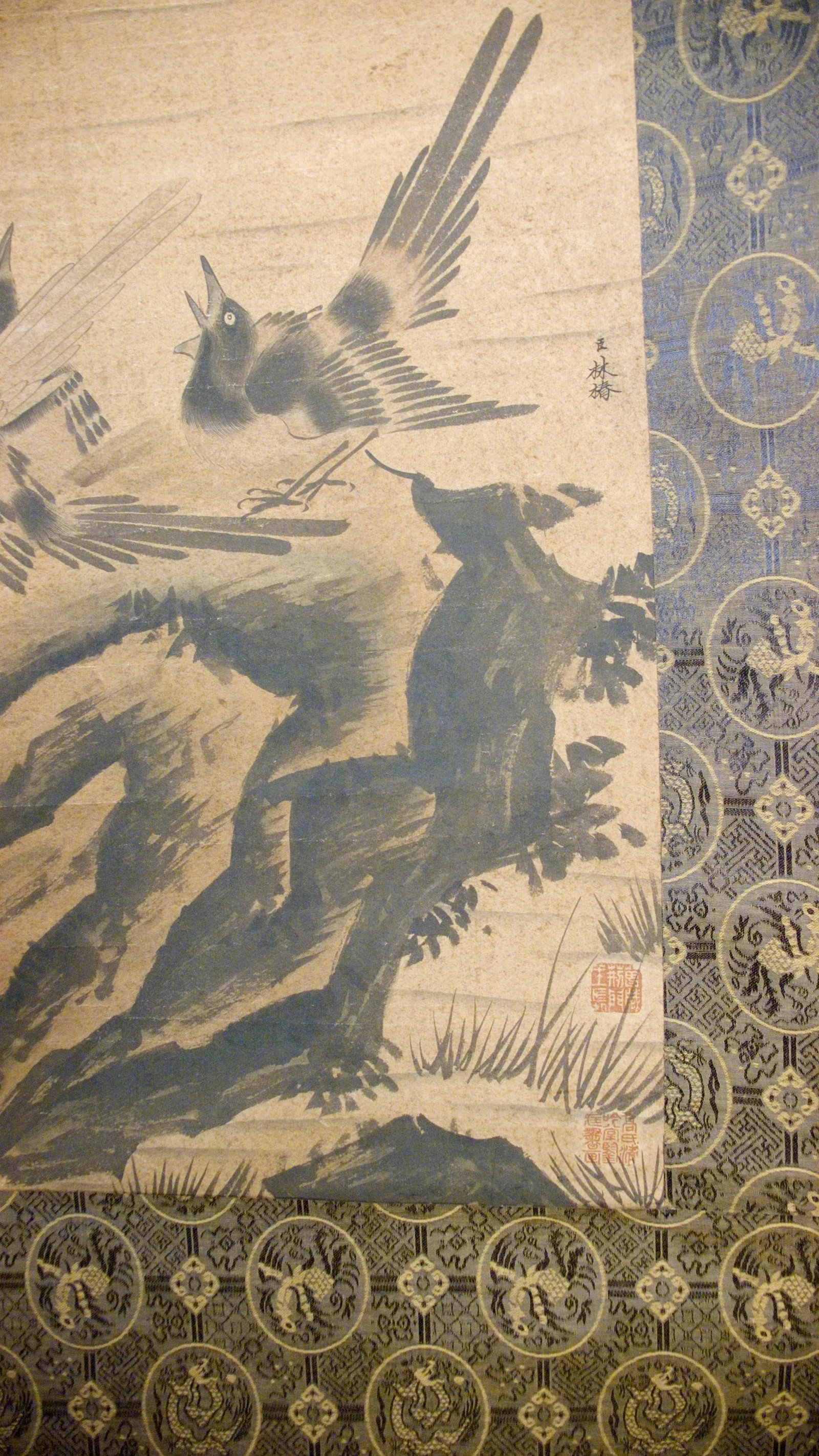 Early 20th Century Chinese Bird and Flower Scroll - 8