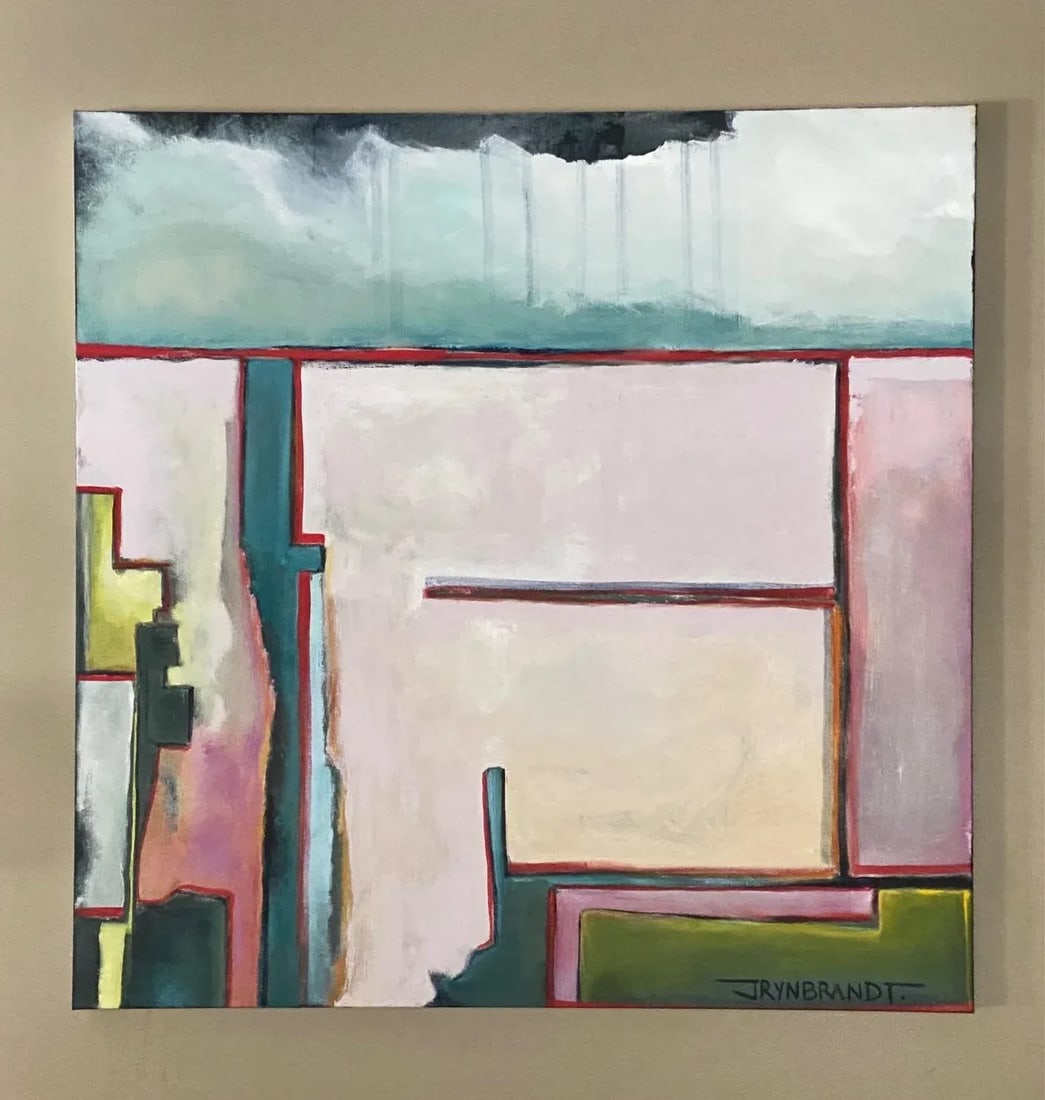 "Sowing Season #3" Contemporary Original Abstract Acrylic Painting on Canvas by Jennifer Wilkinson R - 3