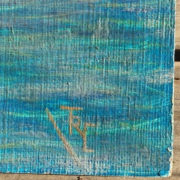 Vintage Folk Art Seascape Painting - 2