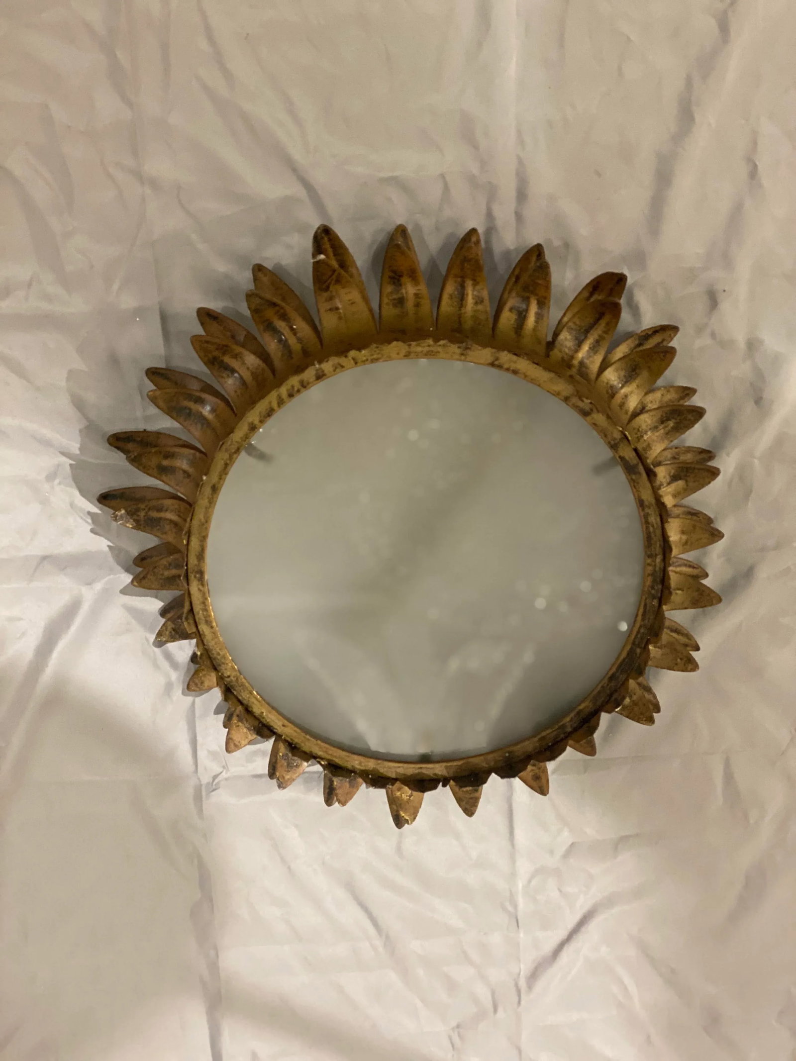 1940s Italian Gilt Metal Light Fixture - 5