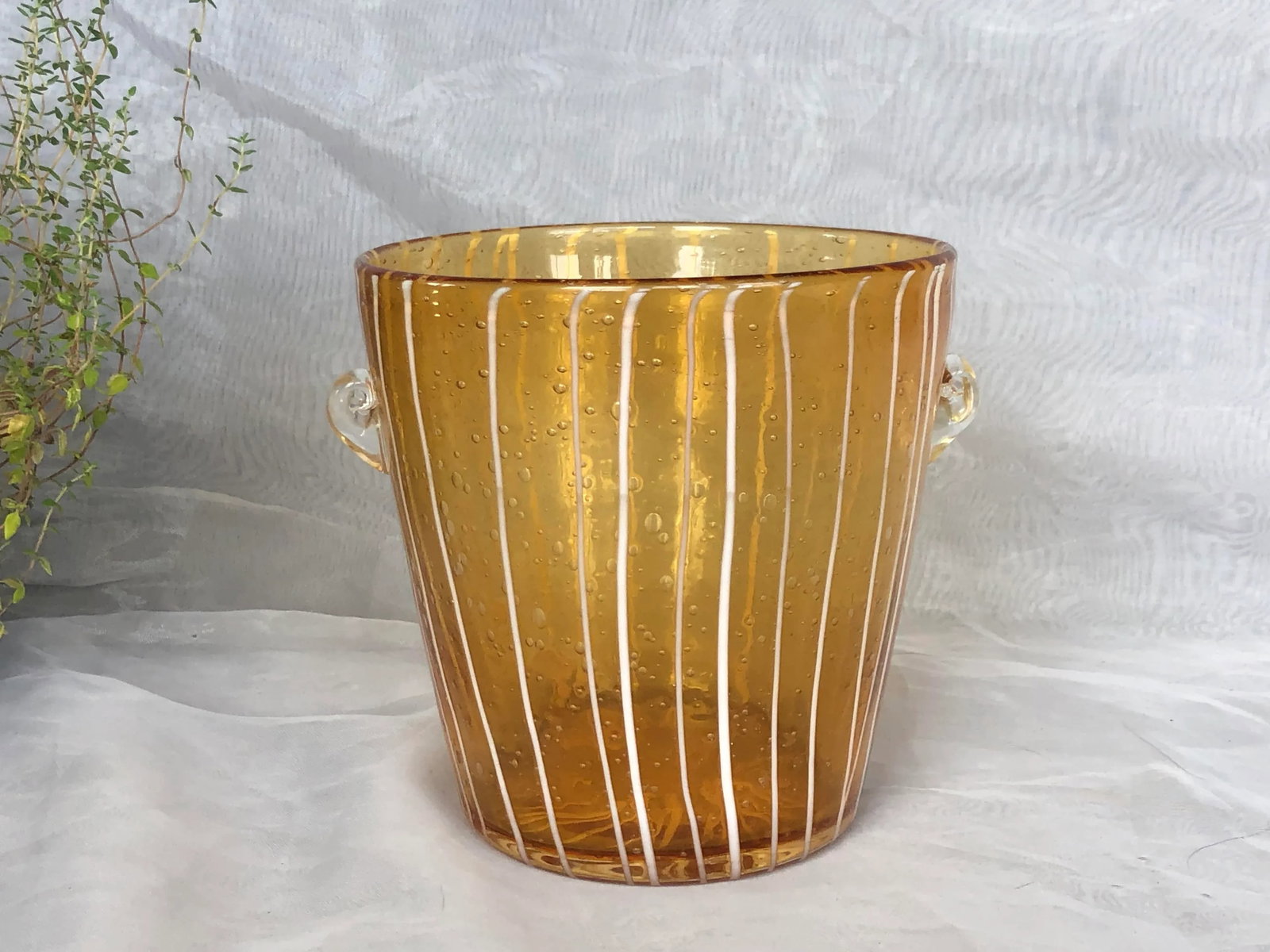1960s Italian Murano Art Glass Ice Bucket - 13