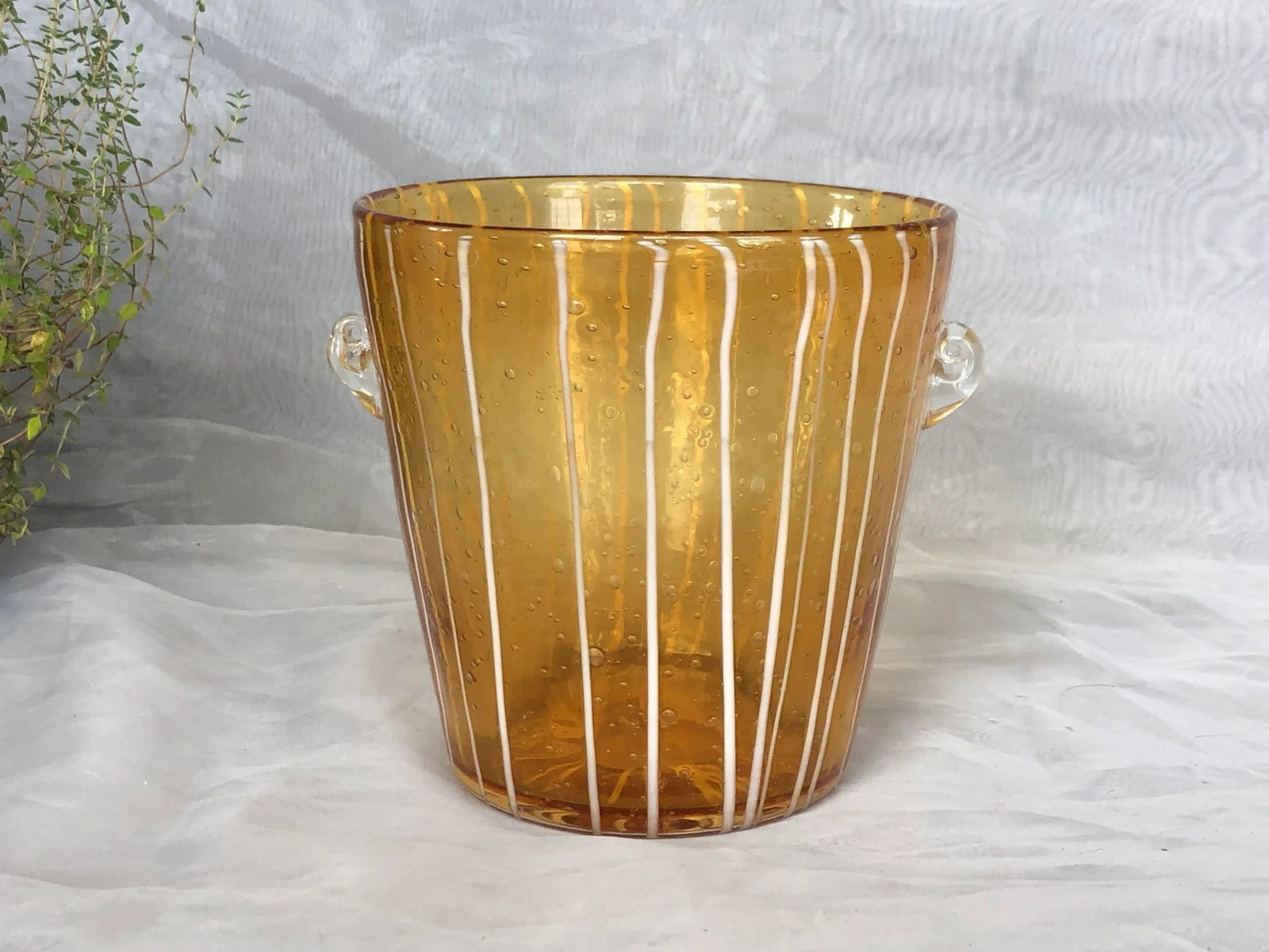 1960s Italian Murano Art Glass Ice Bucket - 4