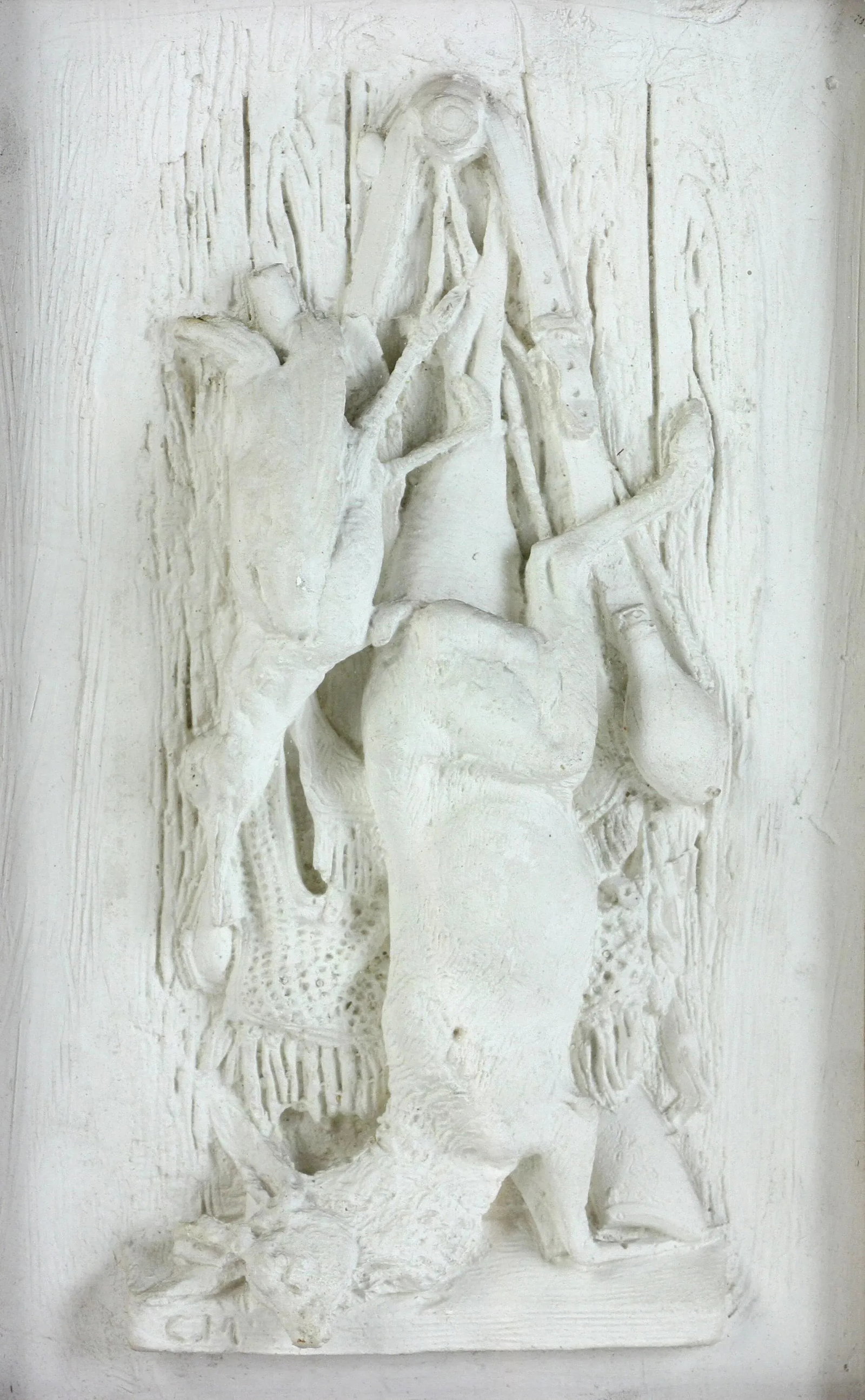 Hunting Motif Framed Plaster Reliefs - Set of 3 - 8