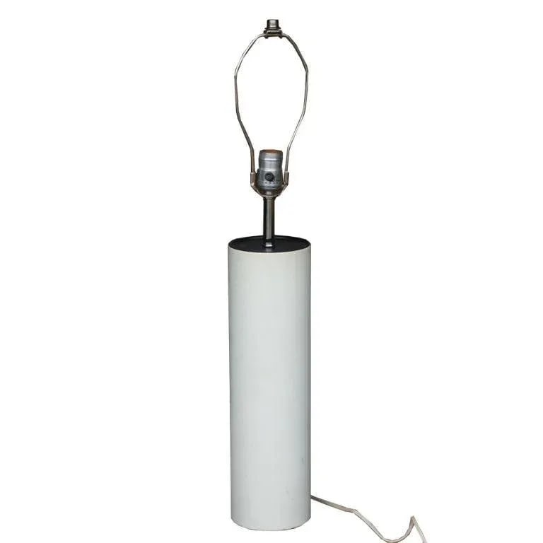 1960s George Kovacs White Leather Table Lamp - 2