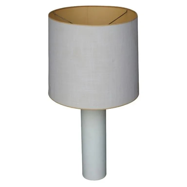 1960s George Kovacs White Leather Table Lamp - 5