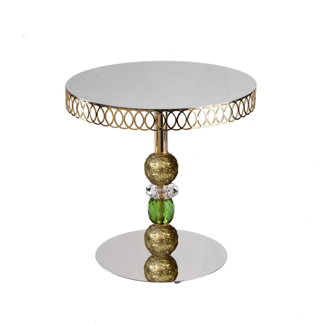 Contemporary Villari Home Couture Taormina Medium Cake Stand - 3