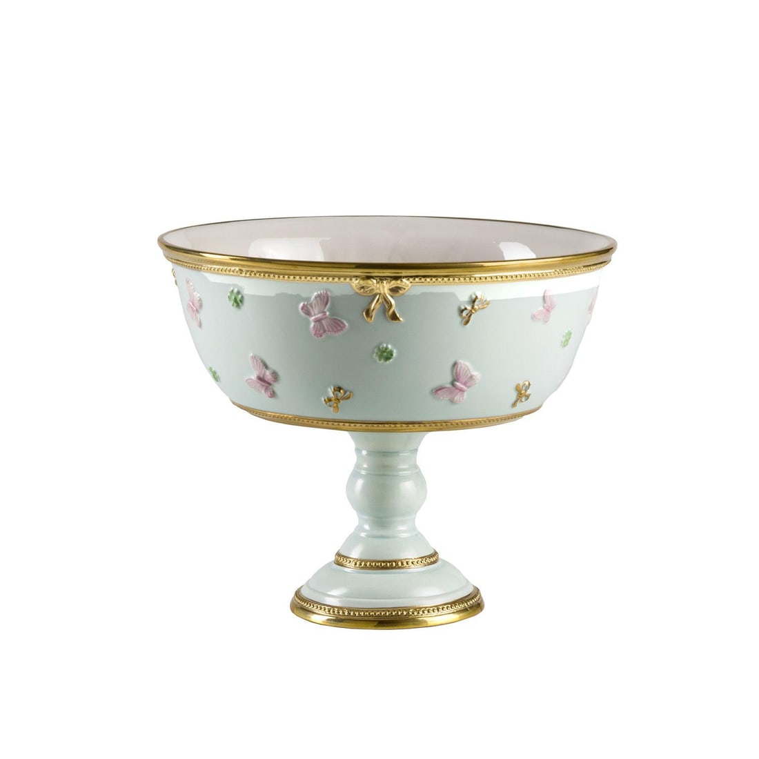 Butterfly Stand Aquamarine in Pink & Gold - 2