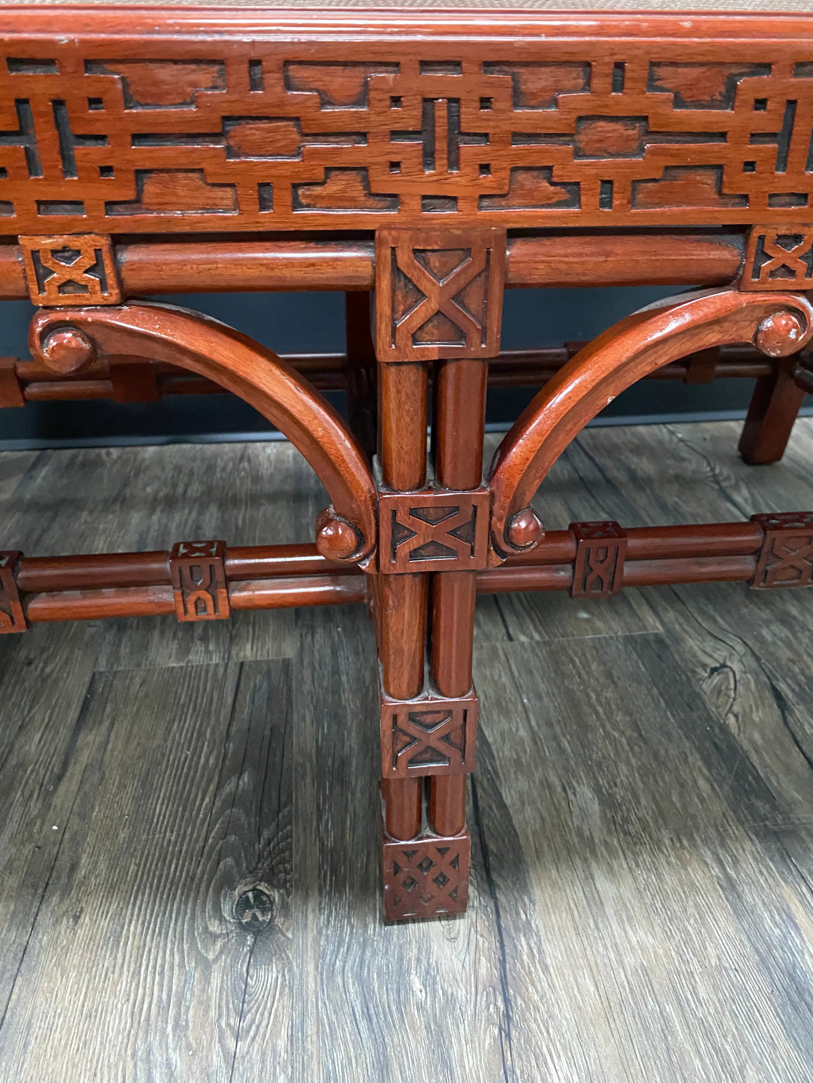 Chinese Chippendale Pagoda Settee - 10