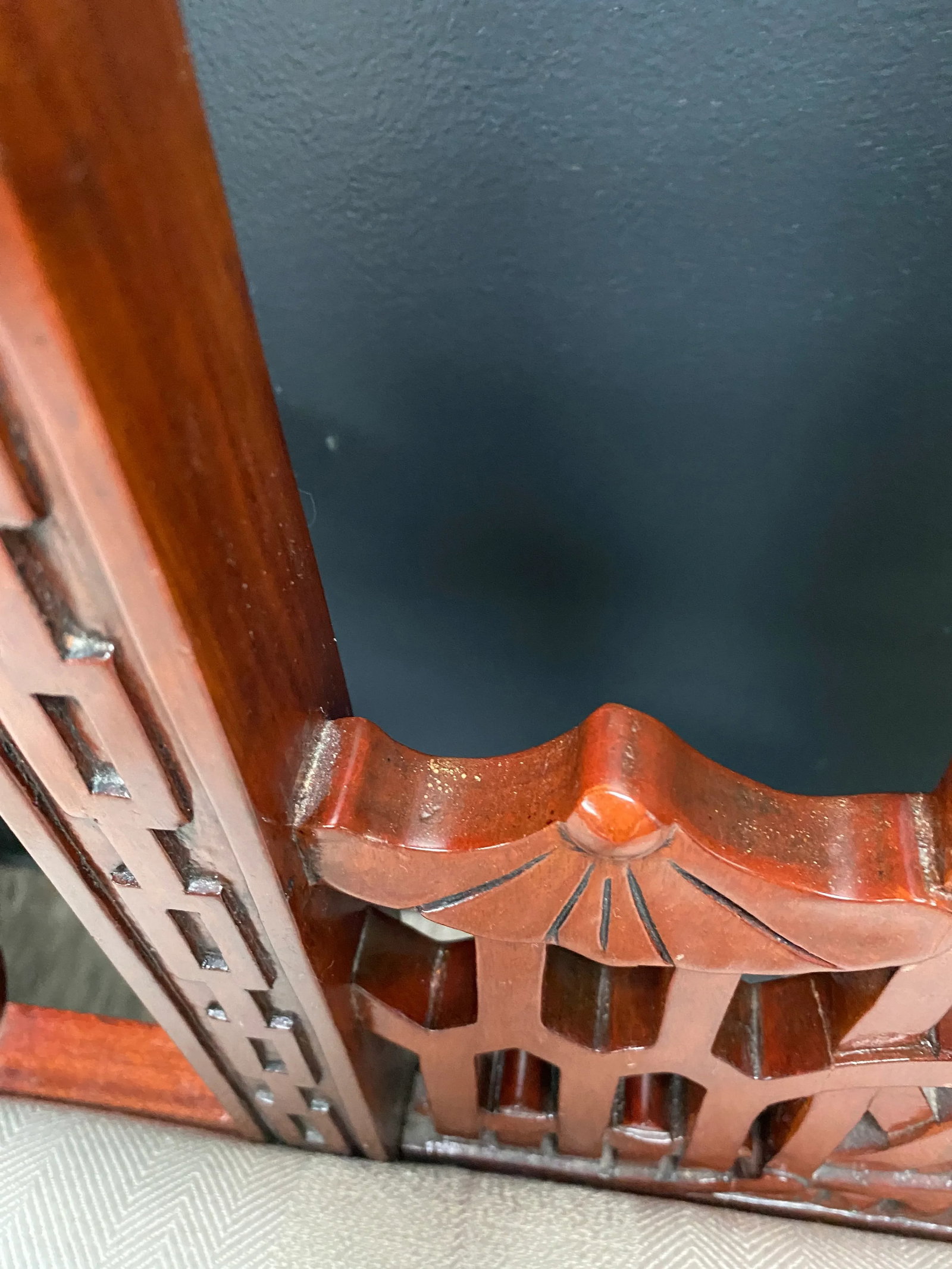 Chinese Chippendale Pagoda Settee - 5
