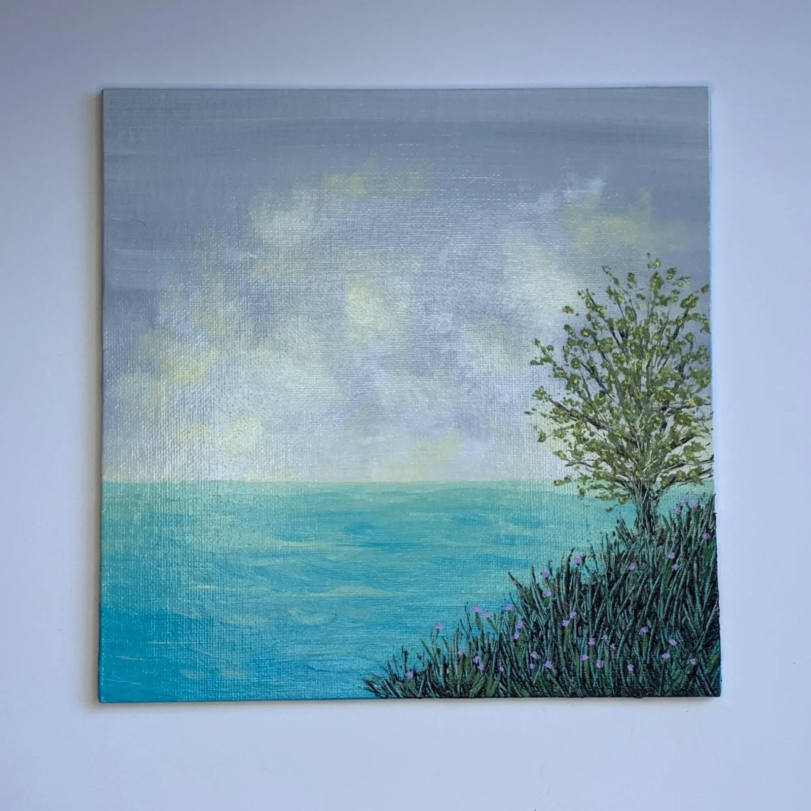 "Peace and Quiet 2" Contemporary Original Acrylic Painting by Deb Bossert - 2