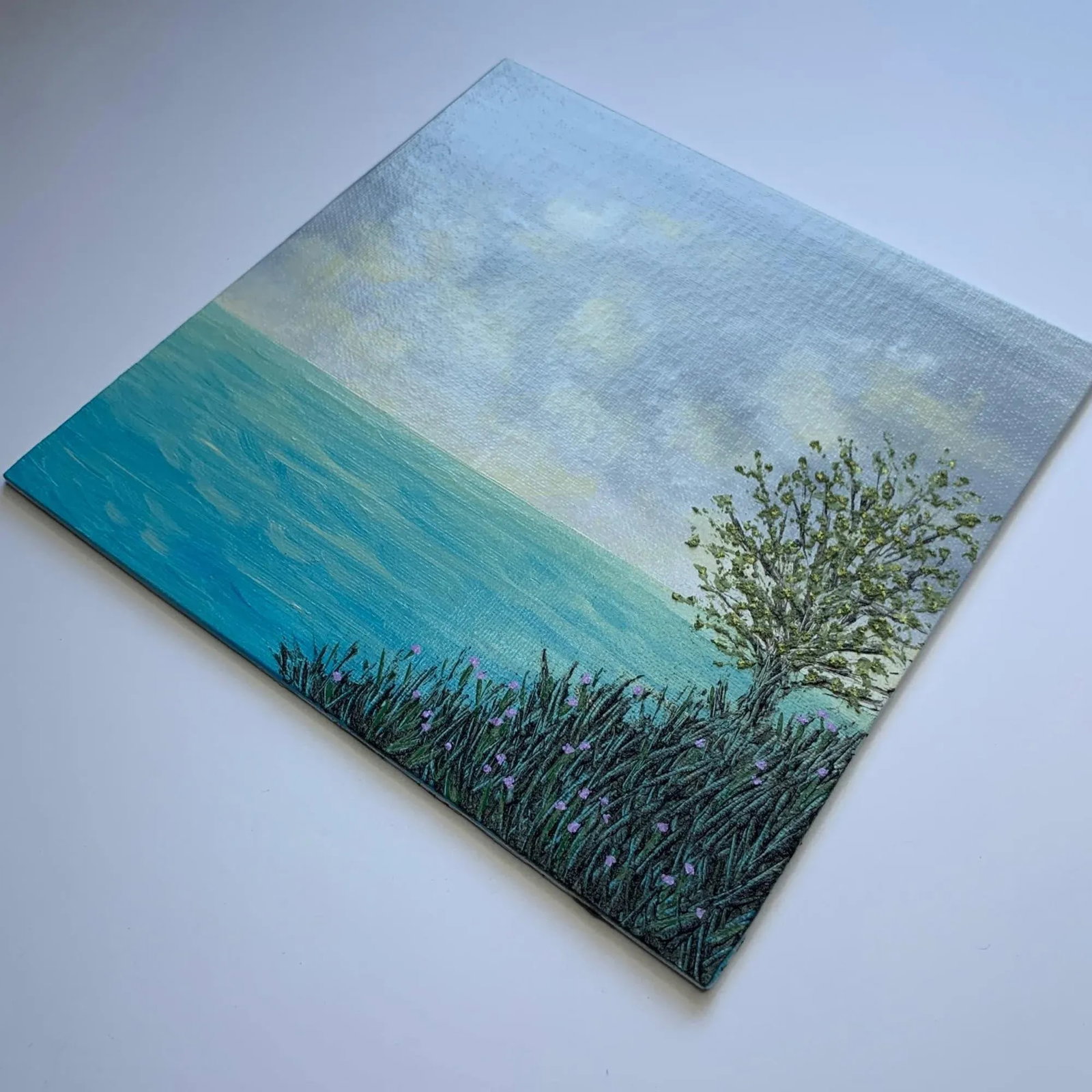 "Peace and Quiet 2" Contemporary Original Acrylic Painting by Deb Bossert - 3