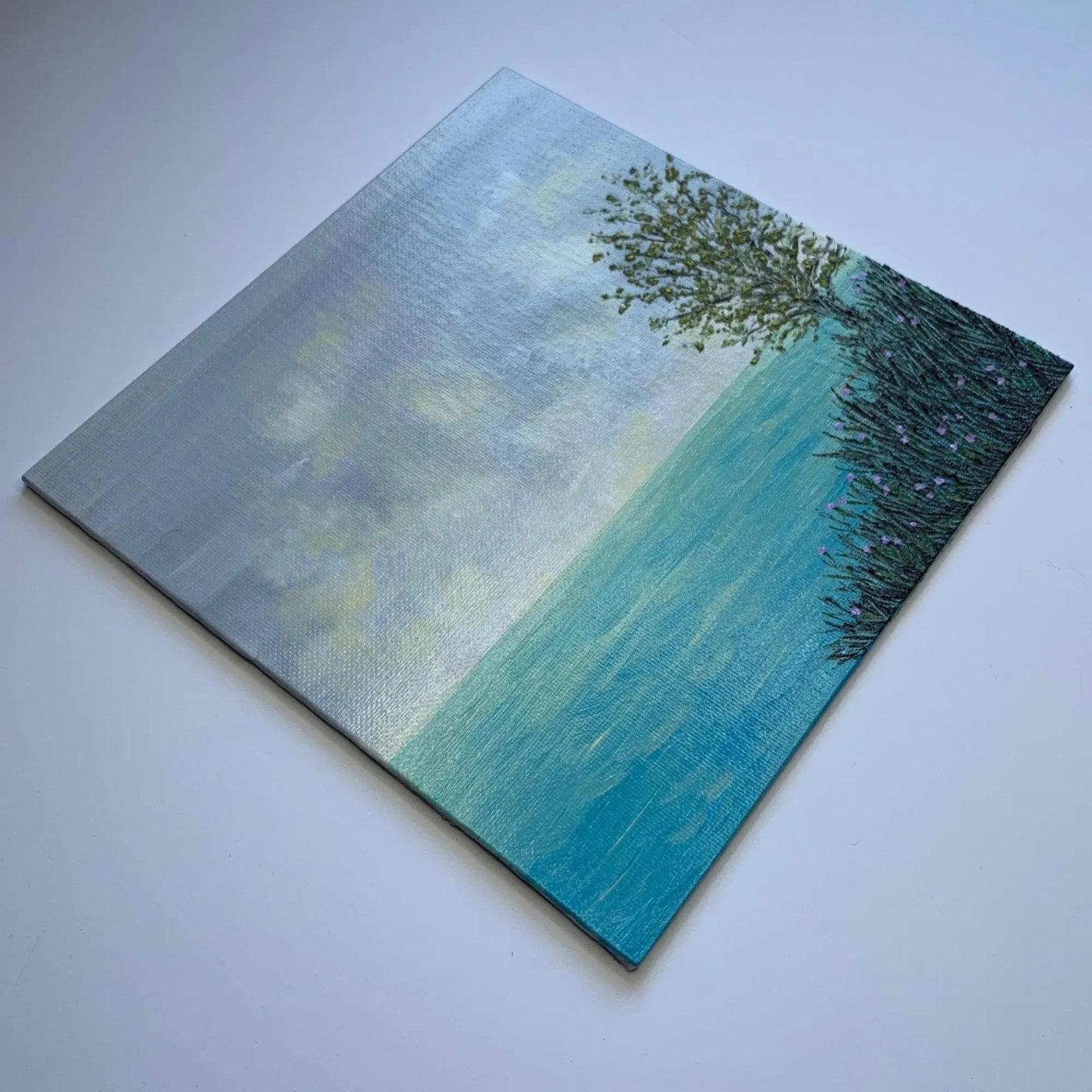 "Peace and Quiet 2" Contemporary Original Acrylic Painting by Deb Bossert - 4