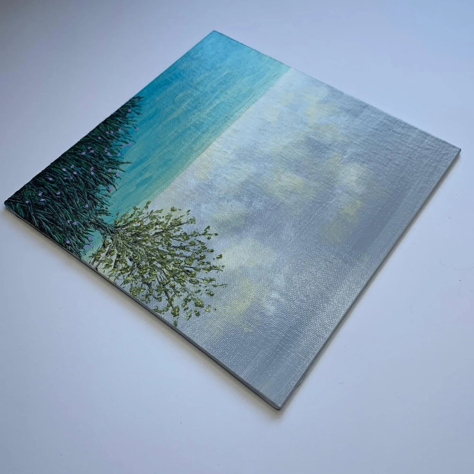 "Peace and Quiet 2" Contemporary Original Acrylic Painting by Deb Bossert - 5