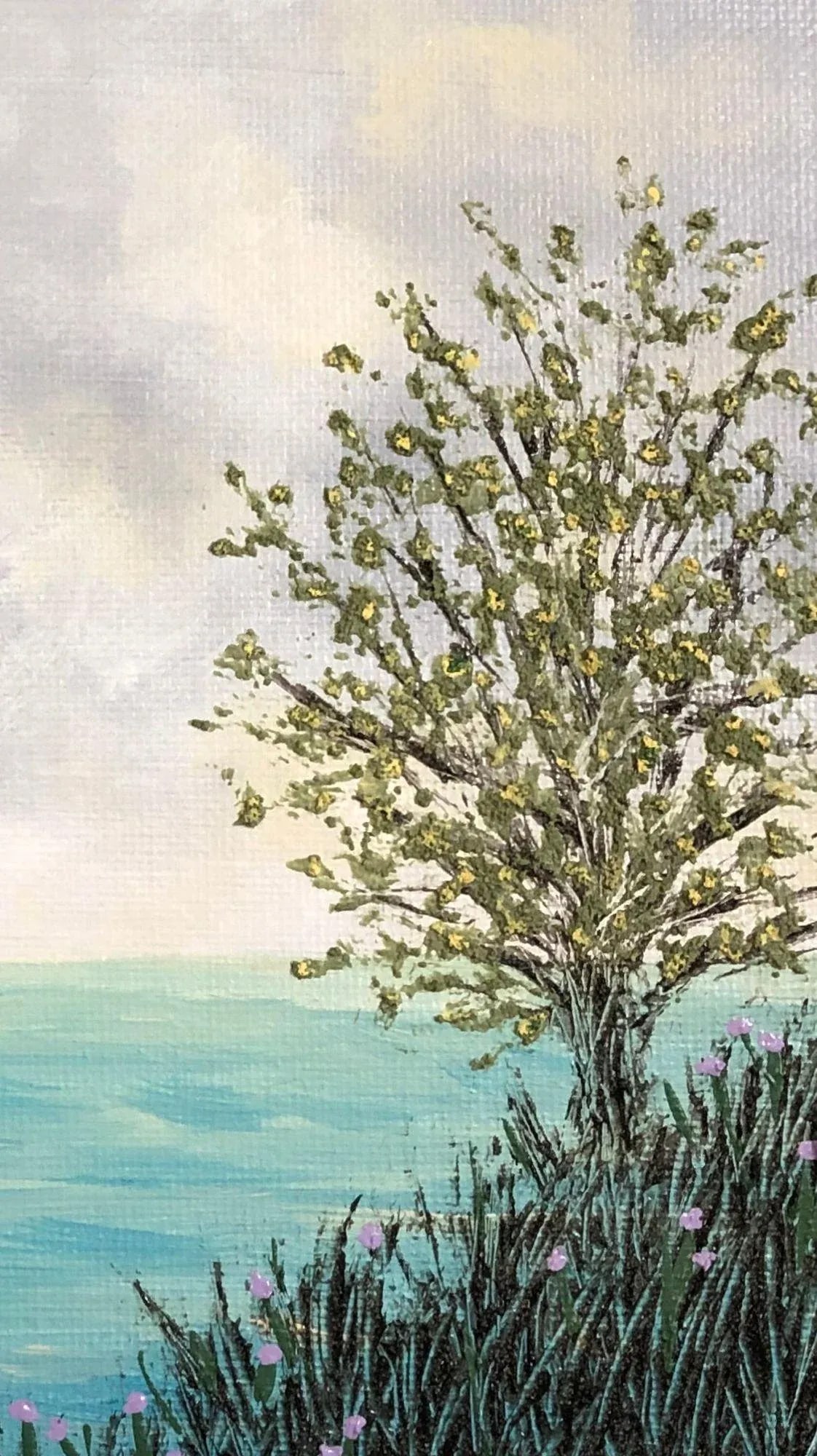 "Peace and Quiet 2" Contemporary Original Acrylic Painting by Deb Bossert - 7