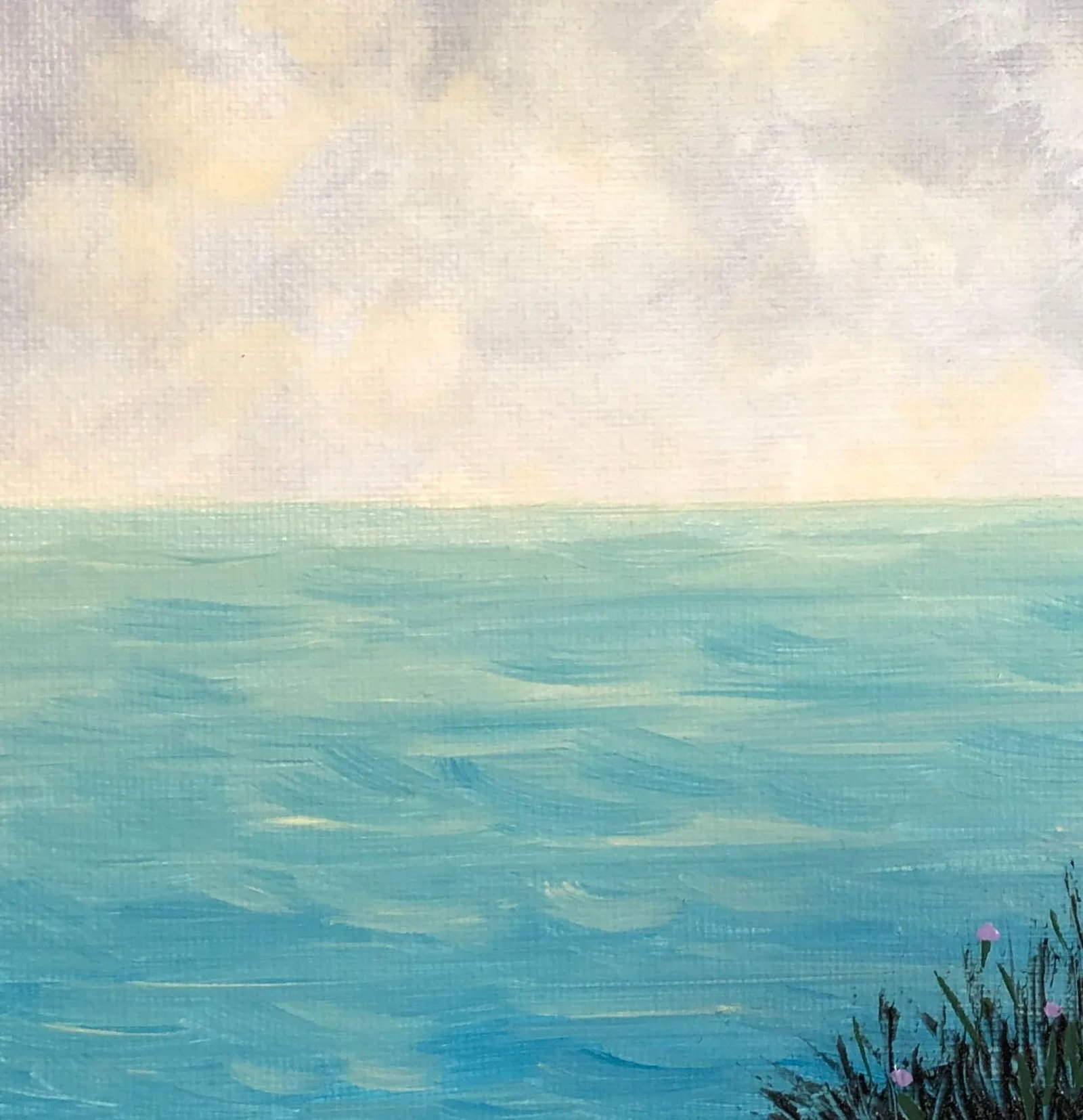 "Peace and Quiet 2" Contemporary Original Acrylic Painting by Deb Bossert - 9