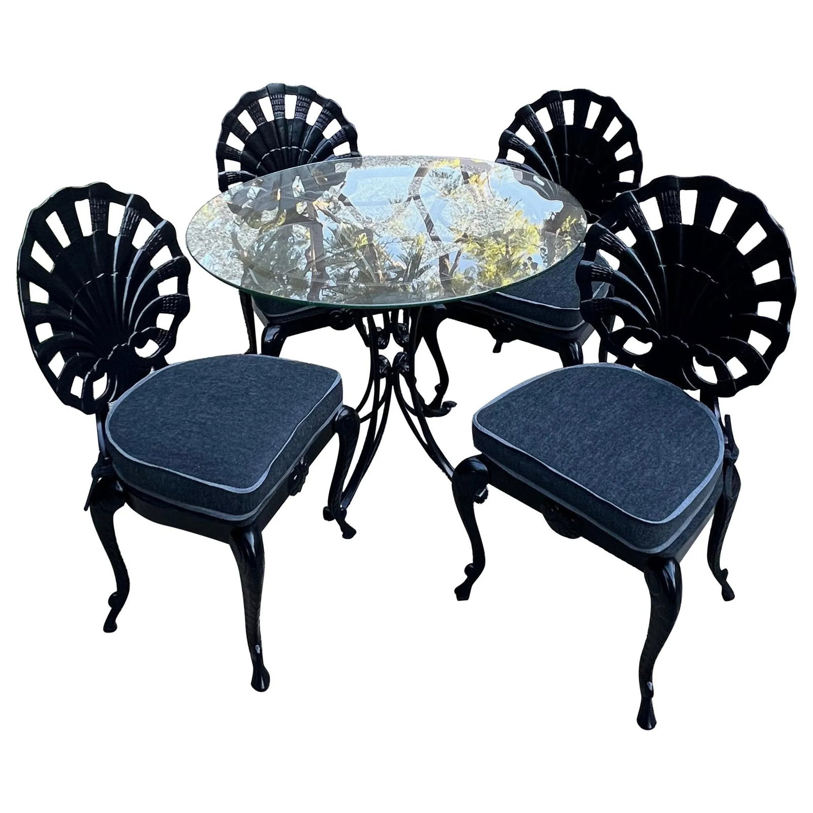 Mid 20th Century Grotto Shell Chairs & Table - Set of 5 - 13