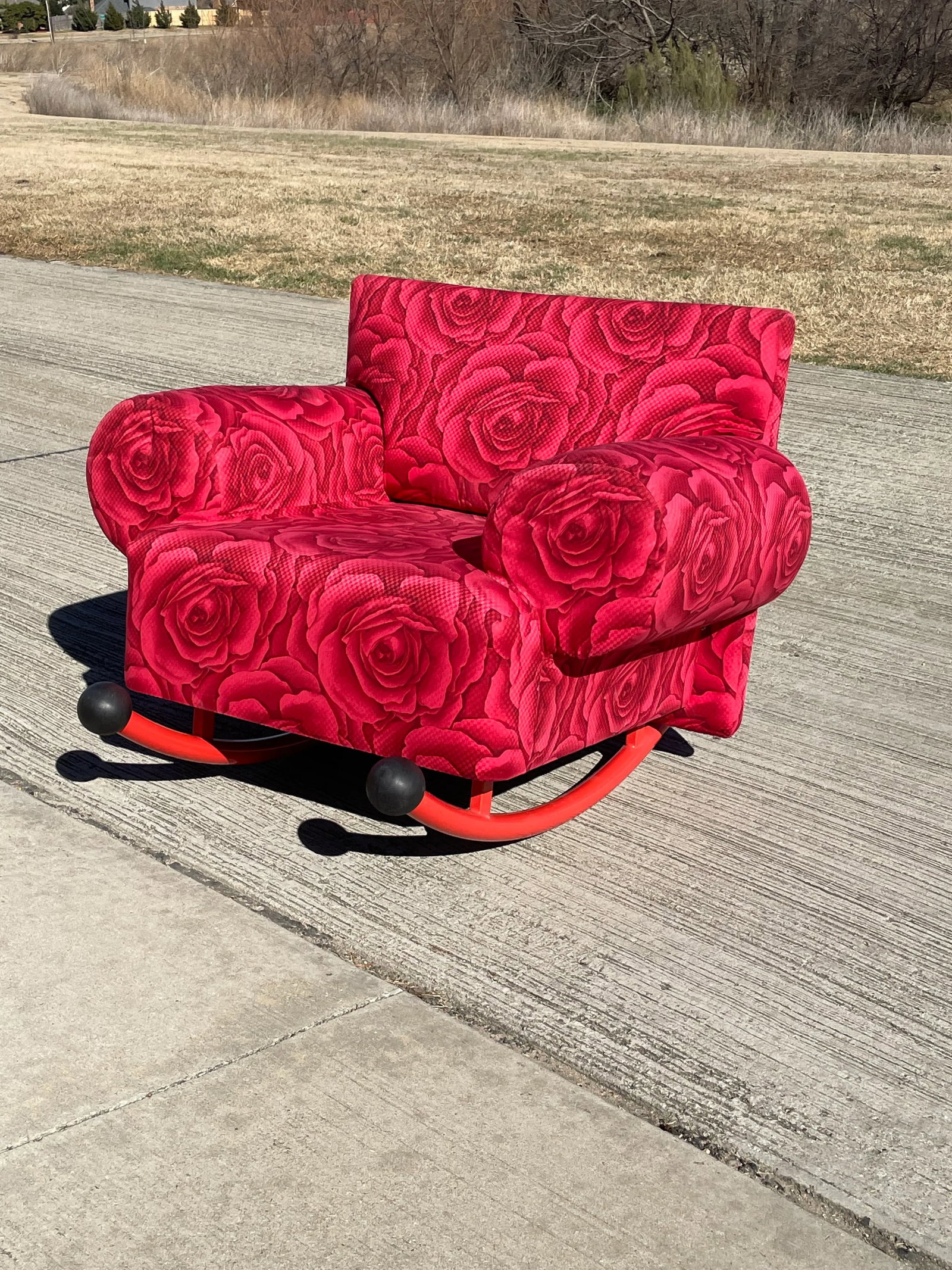 Milo Baughman for Thayer Coggin Prisma Armchair Rocker Lounge, Memphis Era - 5