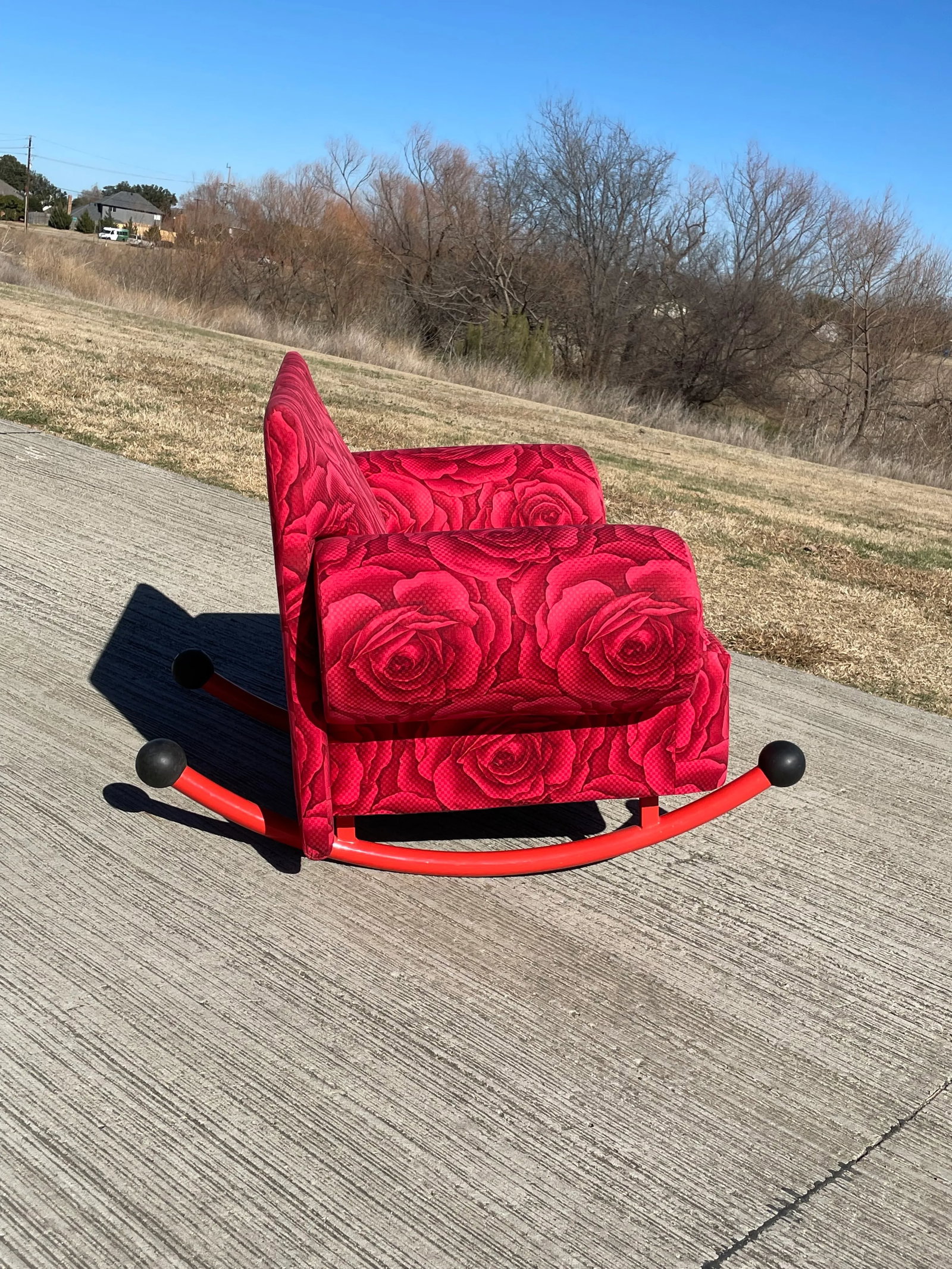Milo Baughman for Thayer Coggin Prisma Armchair Rocker Lounge, Memphis Era - 6